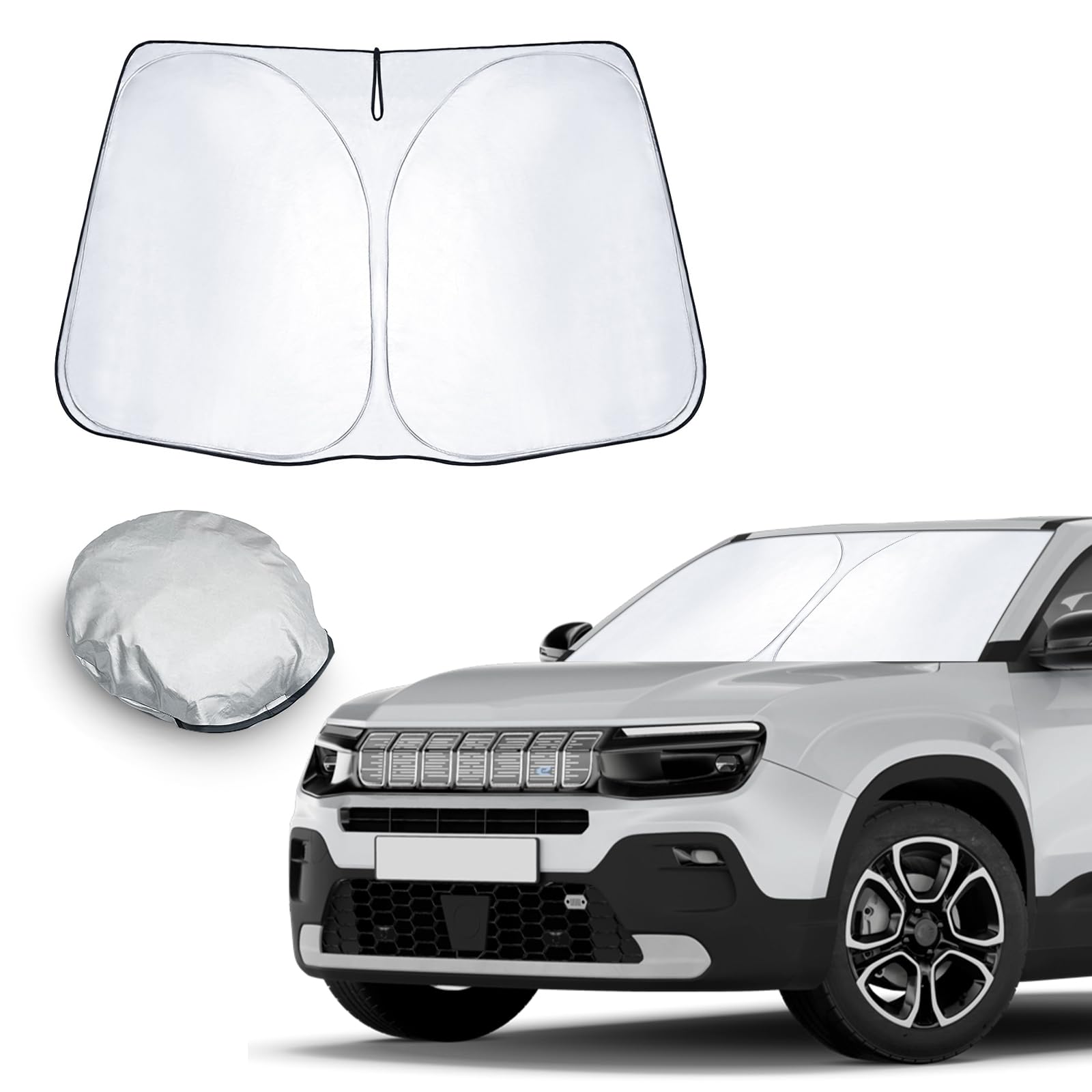Bekantogy Parasole Parabrezza Termico E Riflettente Per Ineos Grenadier (2020-2024) - Protezione UV, Pieghevole Con Ventosa - 3