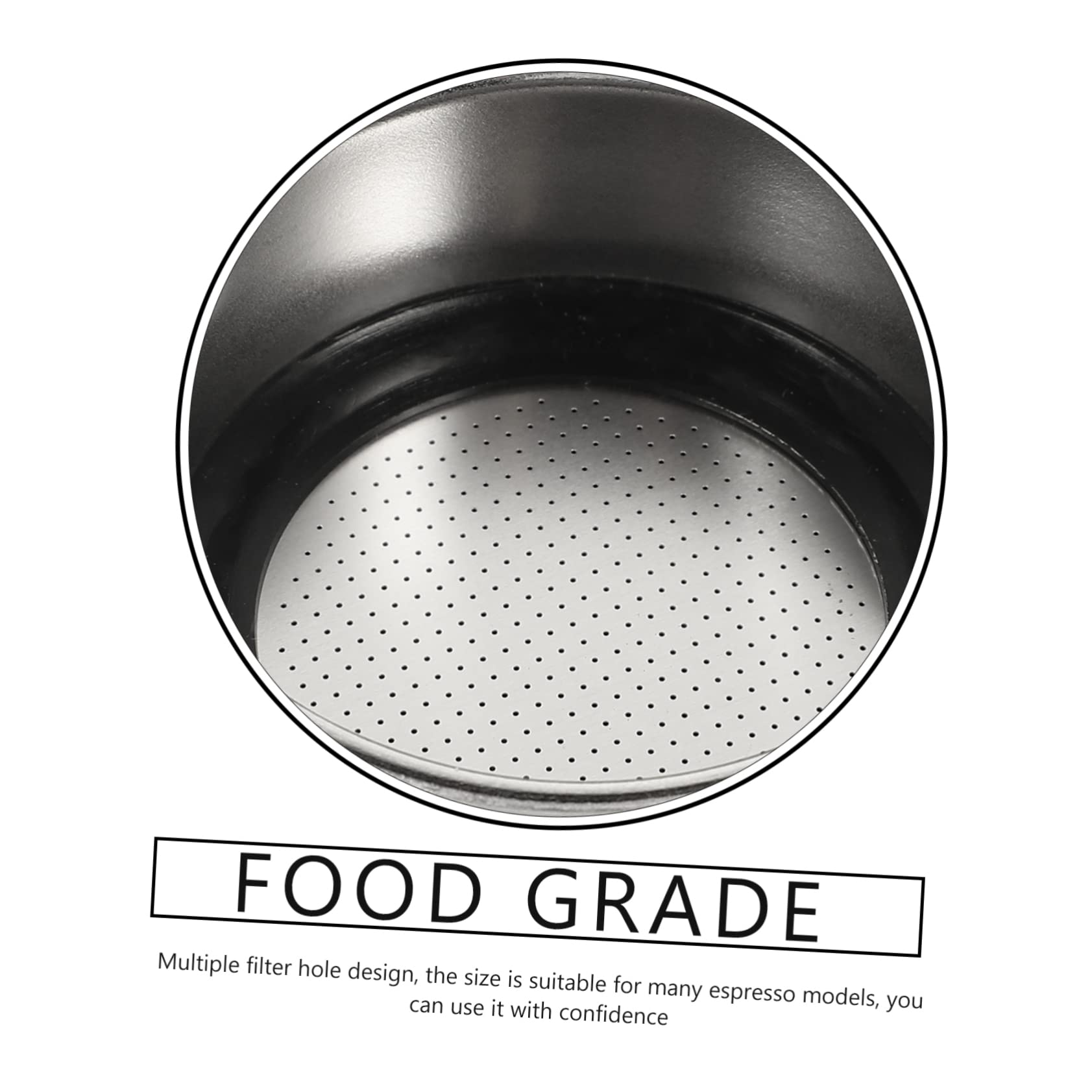 Uonlytech 3pcs Detachable Espresso Filter Basket Reusable Coffee Strainer for Brewing Ultra-fine Mesh Design Compatible Coffee Machines