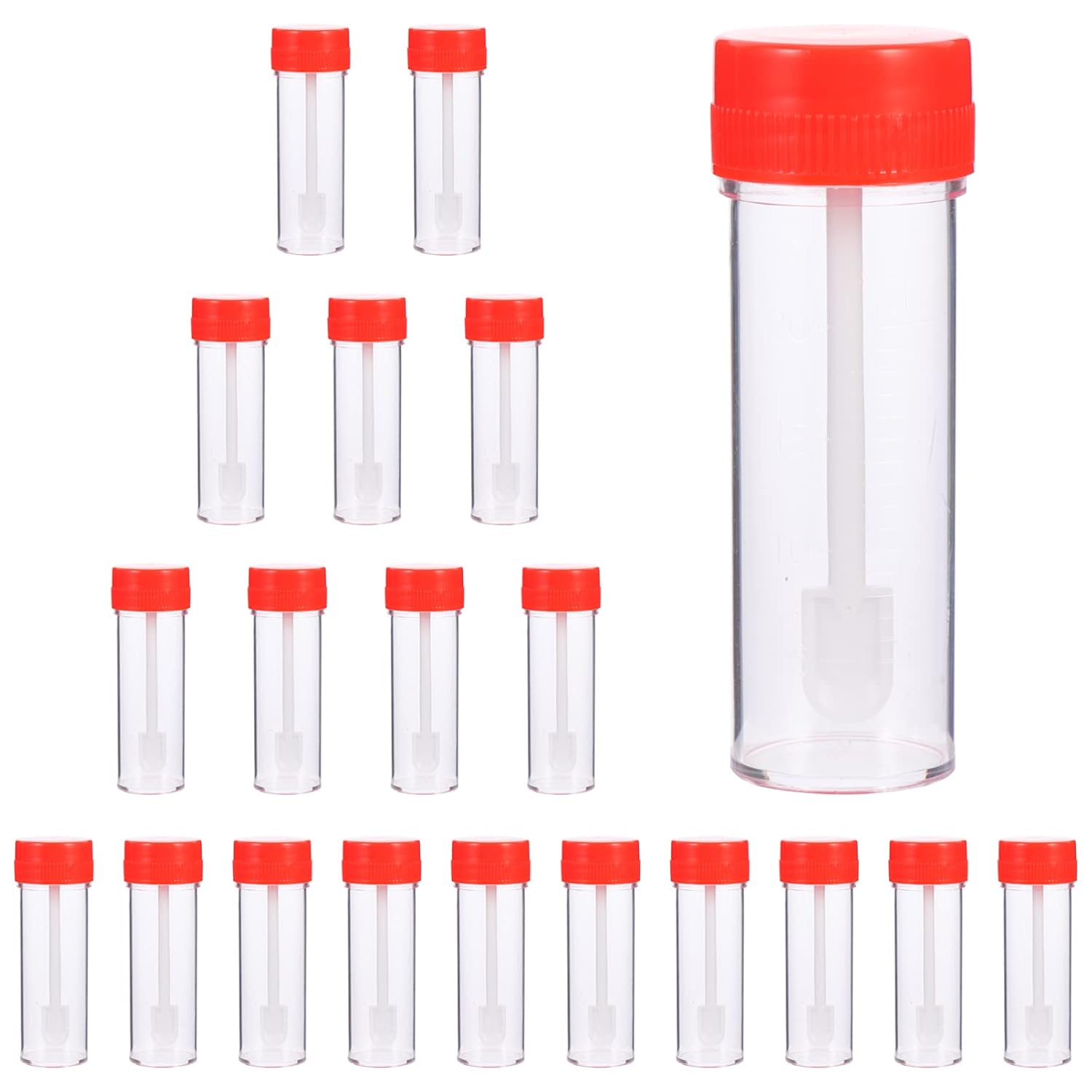 20Pcs Sterile Specimen Cups Specimen Collection Vial Urine