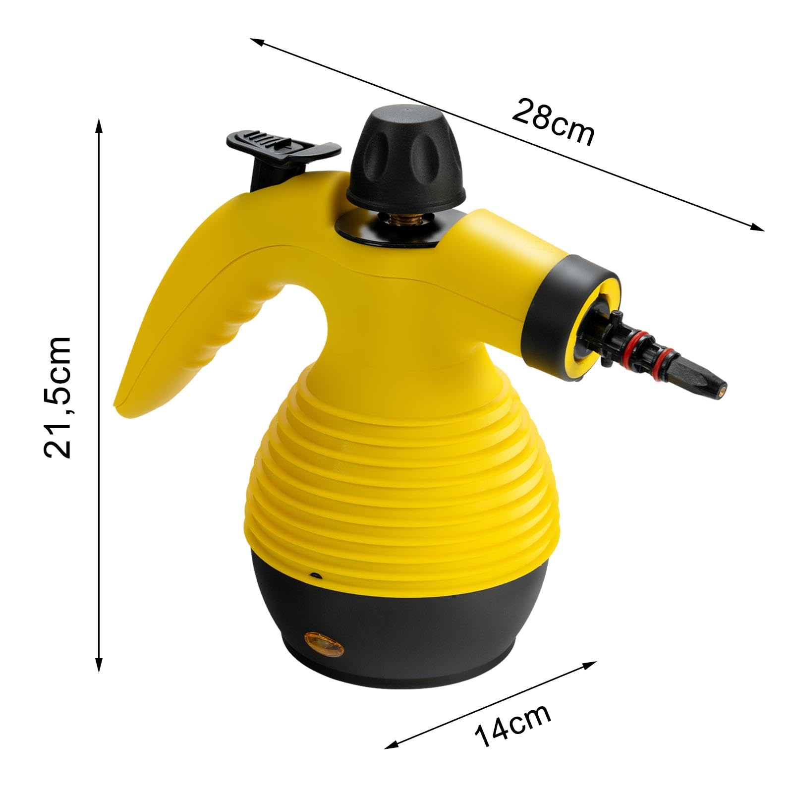 SOARS Vaporeta Limpieza Hogar, Presión de Vapor: 3 bares, Tiempo de Calentamiento: 3-5 min., Potencia: 1050W, Depósito de Agua: 350ml, Limpiador de Vapor de mano para Alfombras, Suelos, Ventanas