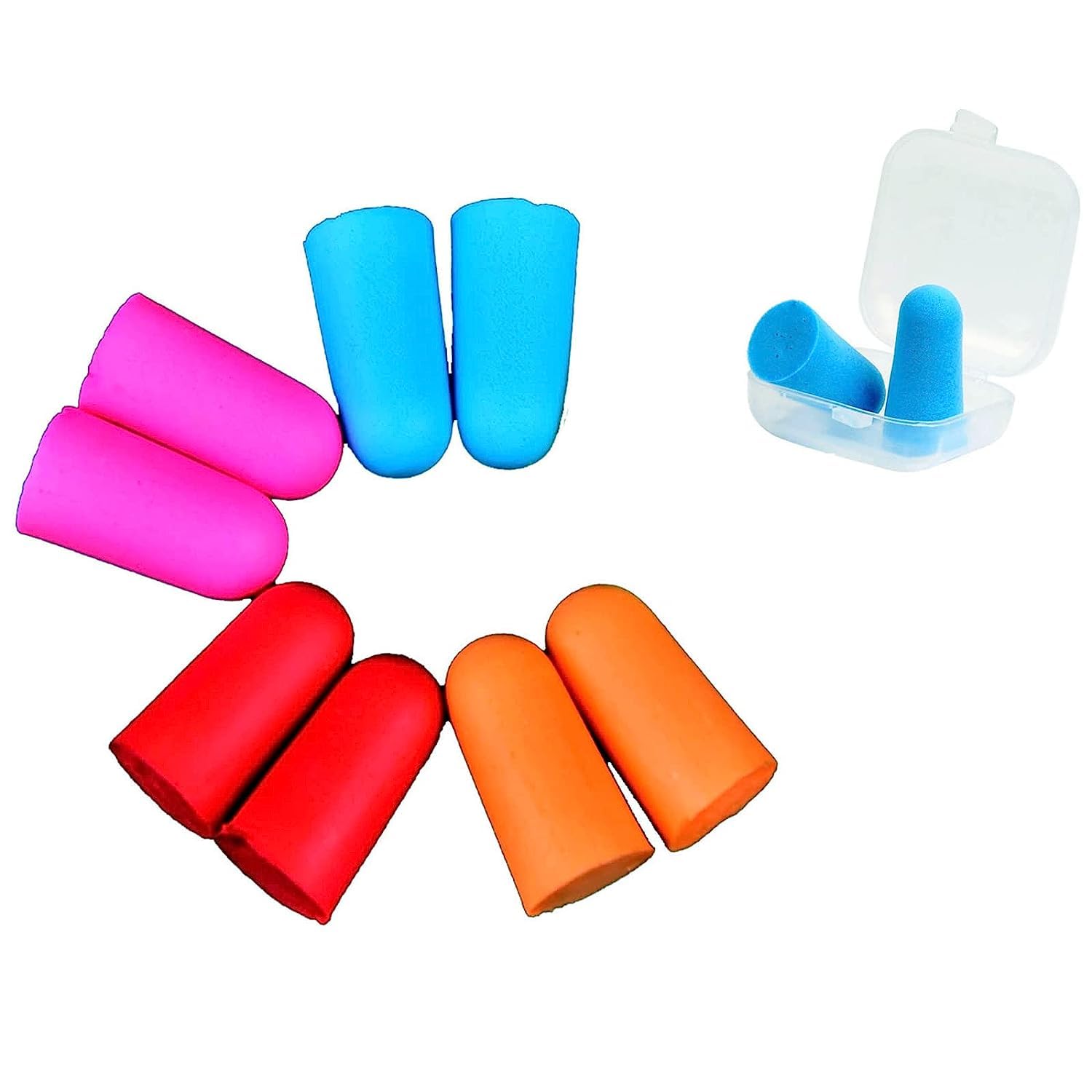 Soft Foam Earplugs, Ear Plugs for Snoring, Work, Travel, Study, Airplane, Shooting and All Loud Events(4 Pairs)-image-27