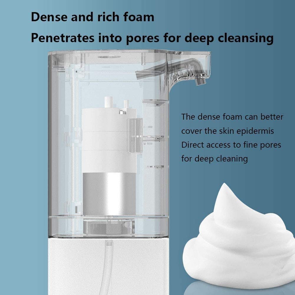 Distributore di Sapone Automatico, 10oz / 300ml Ricaricabile distributore di sanitizer a Mano sanitizer con Controllo sensore, Liquido Piatto per Bagno Cucina casa Scuola Hotel Ristorante