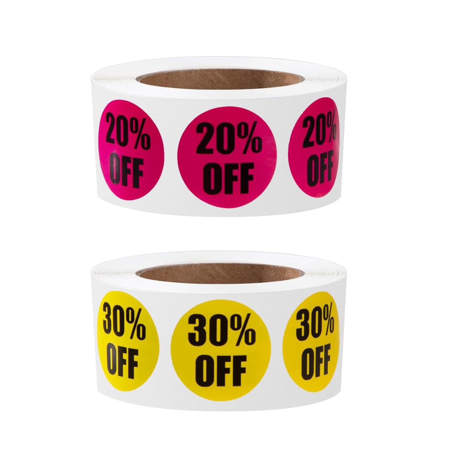 Etichette Sconto Autoadesive 20% E 30% - 1000 Pezzi Per Promozioni In Negozi, Supermercati E Vendite Al Dettaglio - Foto 8