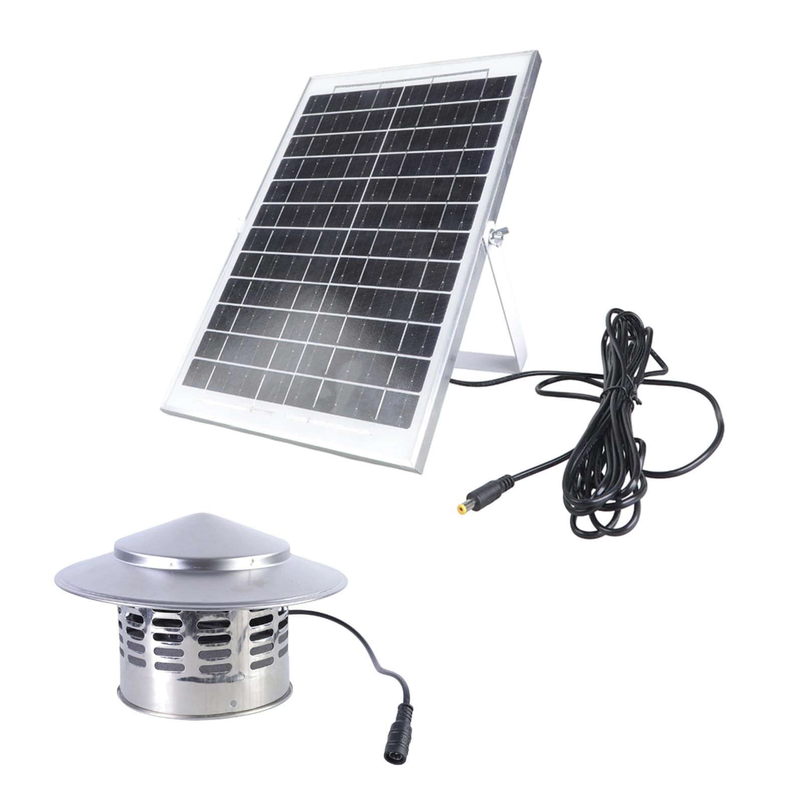 Buxuaaaa 15W Solar Power Fan Waterproof Solar Ventilation Fan For Chicken Greenhouse Ventilation Metal Roof Blower