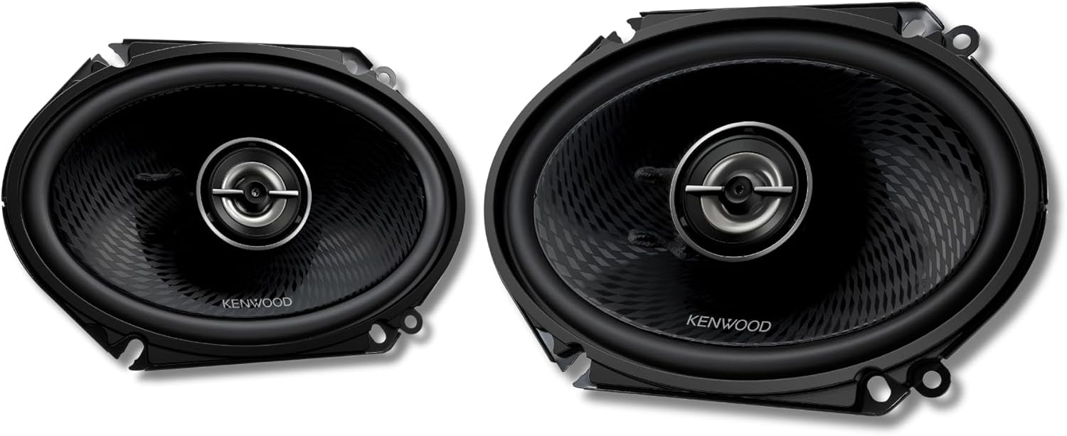 Kenwood KFC-C6898RS 6"x8" 2-Way Car Speakers – 360W Peak Power, Polypropylene Woofer Cone, Balanced Dome Tweeter, Acoustic Sound Harmonizer