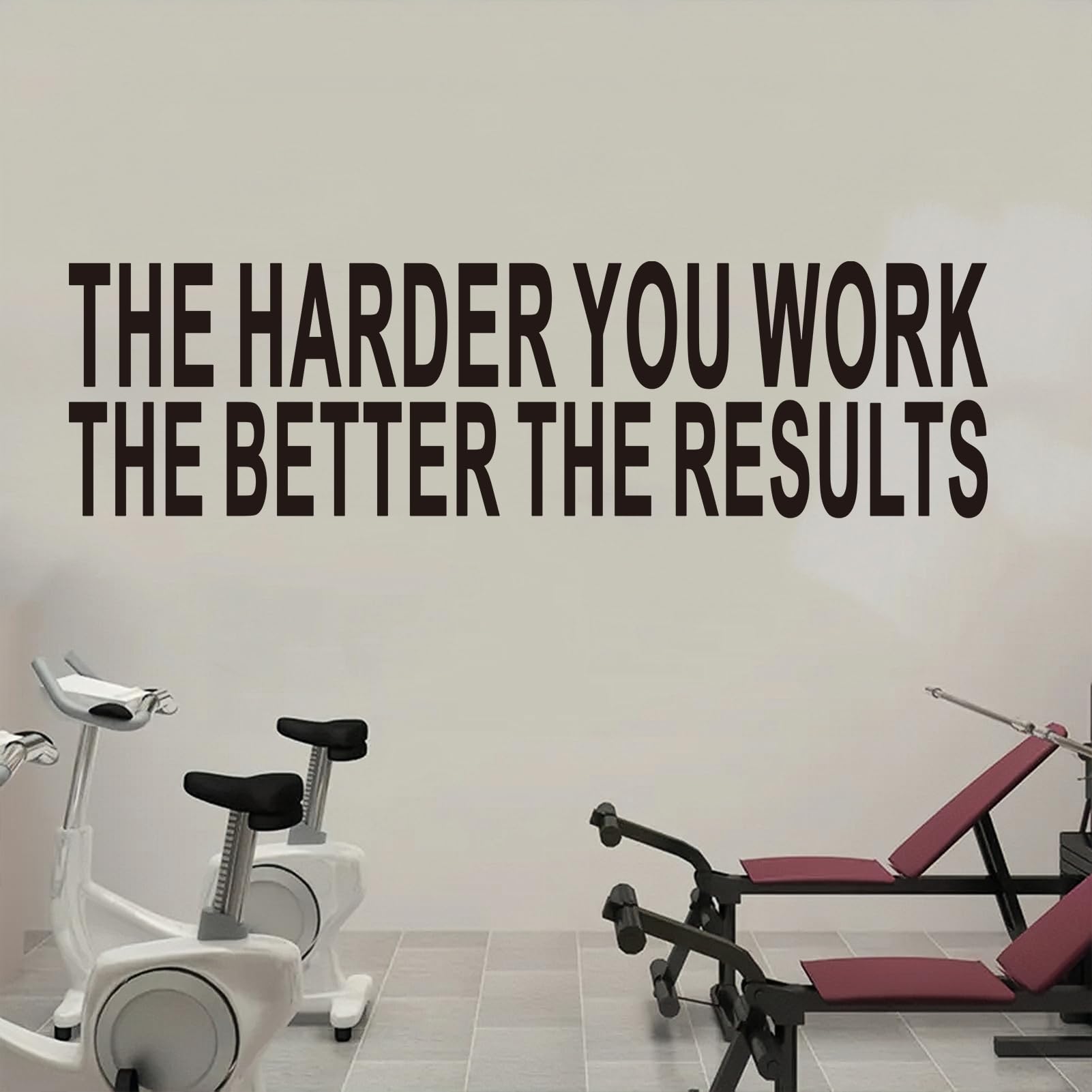 Inspirational Quotes Wall Stickers for Office: Motivational Gym School Classroom Garage Bedroom Vinyl Art Wall Decals