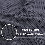 Homaxy 100% Cotton Waffle Weave Kitchen Dish Cloths, Ultra Soft Absorbent Quick Drying Dish Towels, 12 x 12 Inches, 6-Pack, Dark Grey - Image 4