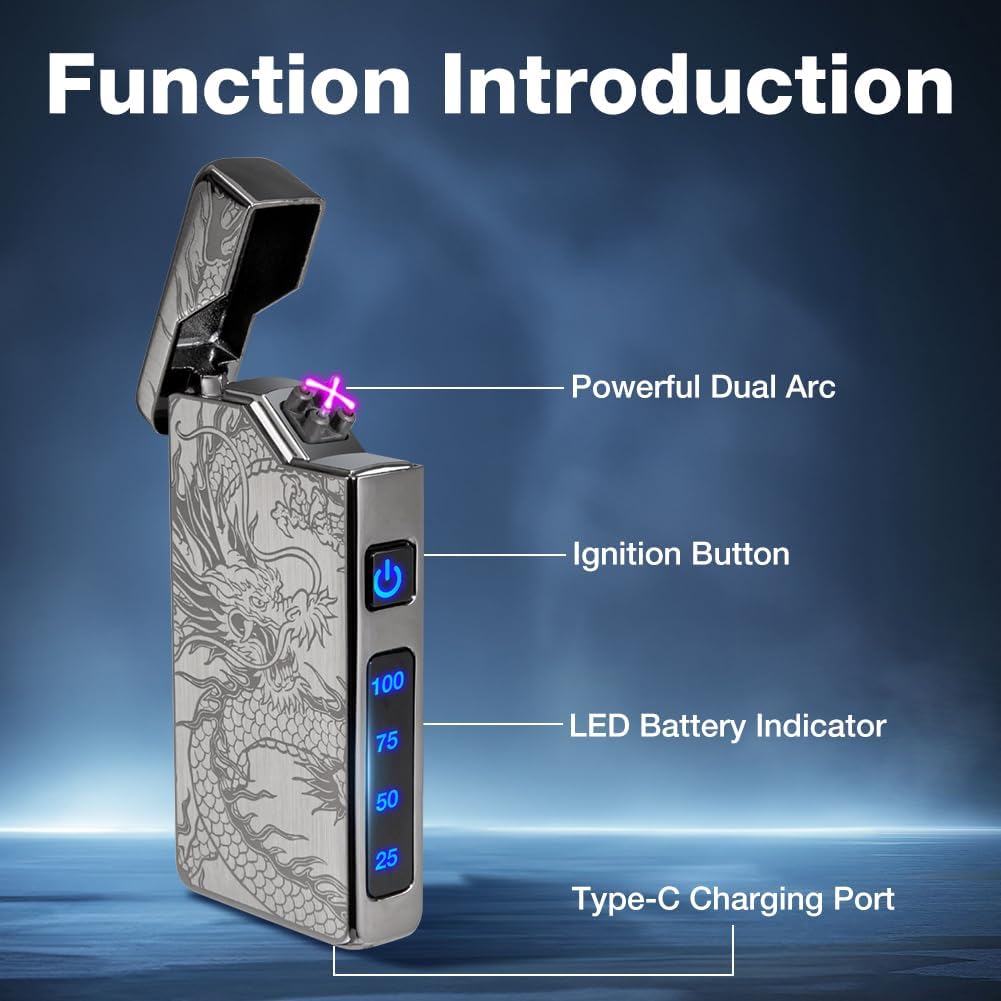 Ignite Your Style: LcFun Electric Lighter Review - The Ultimate Flameless Companion!