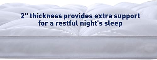 Miniatura 2 de Plumón hipoalergénico Home Sweet Home Dreams grueso protector de colchón, 2 pulgadas de alto, gemelo