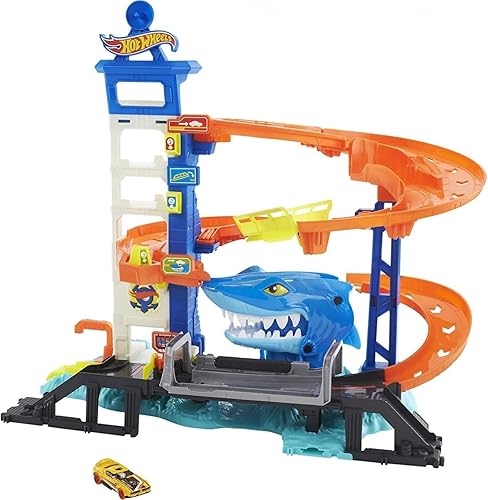 Hot Wheels Playset de Escape del Tiburón Atacante
