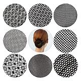 Estilo rico: Viene con 8 piezas de redes para el cabello en diferentes estilos, diseño conciso pero diversa elección, alta tasa de utilización. Se adapta a la mayoría de las ocasiones, como el rendimiento, el lugar de trabajo, el uso del hogar, etc.