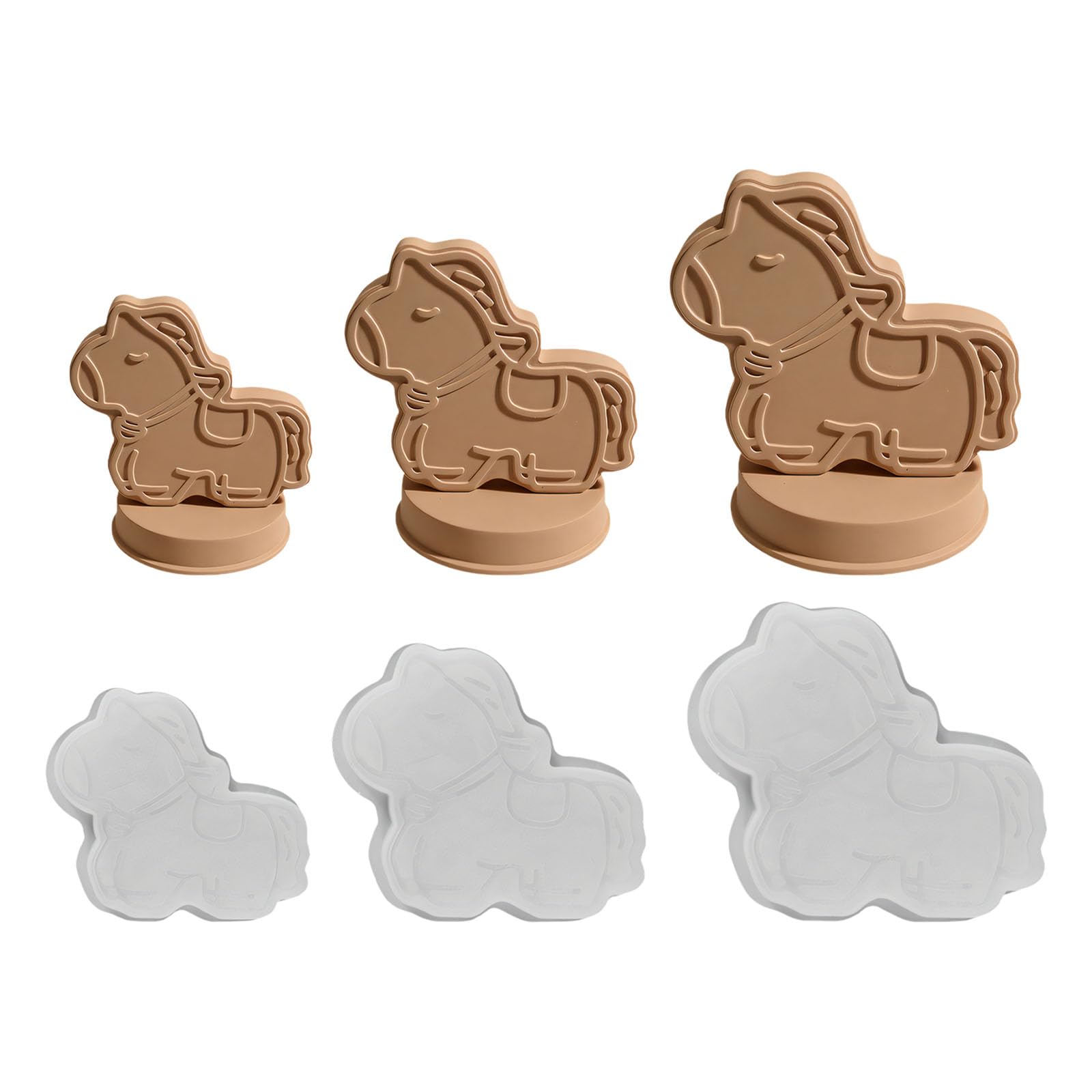 Kaeltsyn Chinese Horse Shape Silicone for Artistic Projects and Home Decor Horse Figurine