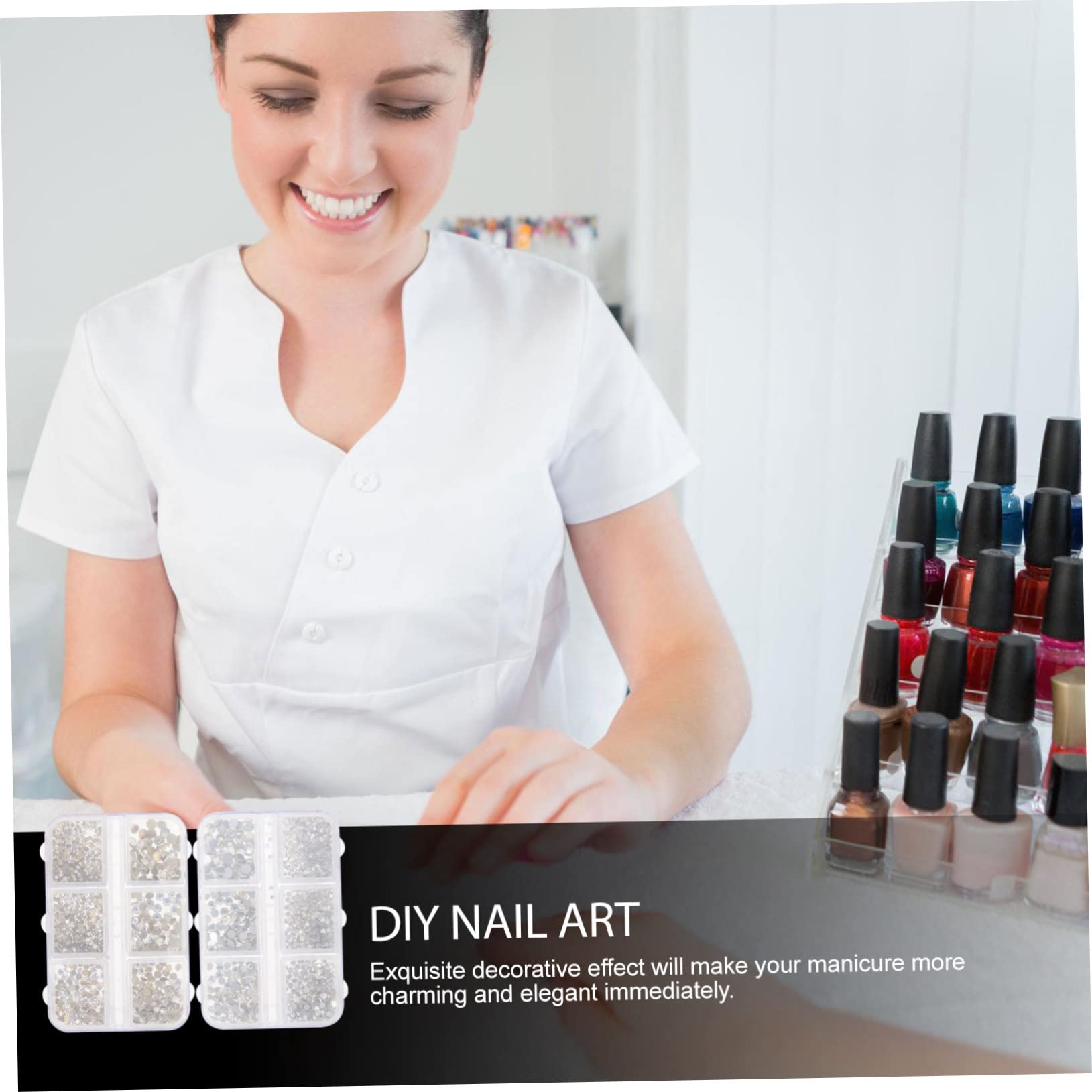SHERCHPRY 5 Set Accessori Per Nail Art Con Strass Unghia Gemme Di Nail Art Rosa Gemme Per Unghie Carino Ab Decorazioni Unghie Ciondolo Per Unghie Fai Da Te Strass Per Nail Art Pp 2 Scatole*5