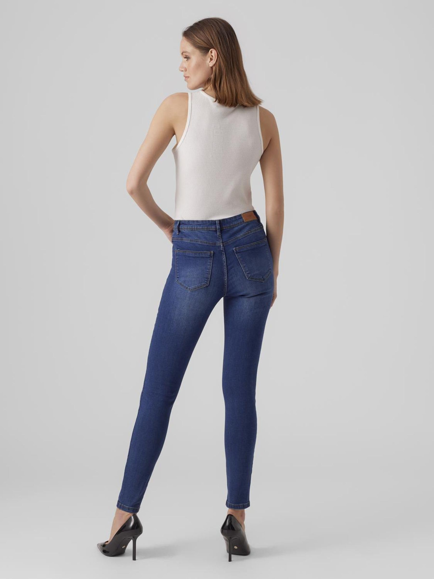 VERO Moda Damen Jeanshose Vmtanya Mr S Piping J Vi369 Ga TLL Noos