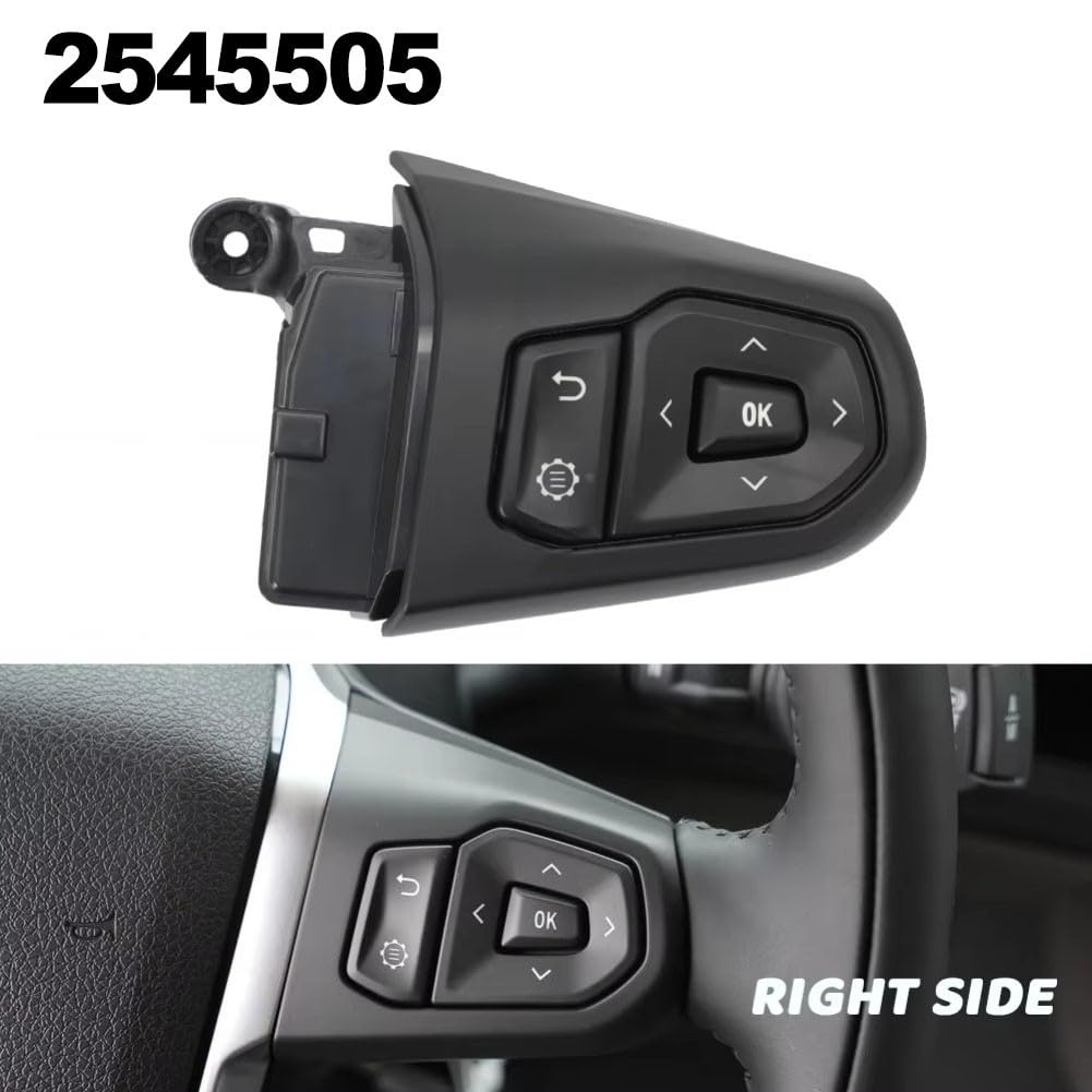 Module d'interrupteur de volant pour Scania L P R S Series OEM 2545505 2673059 3072844, bouton de commande multifonction en ABS noir