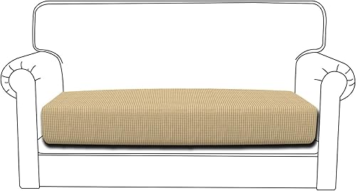 Miniatura 100 de Easy-Going - Funda de cojín elástica para sofá, funda de cojín protectora para asiento de sofá, suave, flexible con parte inferior elástica (cojín