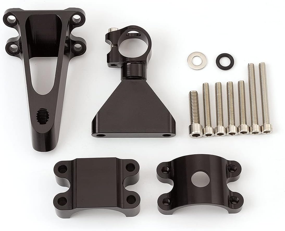 CNC Mounting Bracket Support Kit For CBR600 F4 F4i 1999-2003 Motorcycle Steering Damper Stabilizer Black