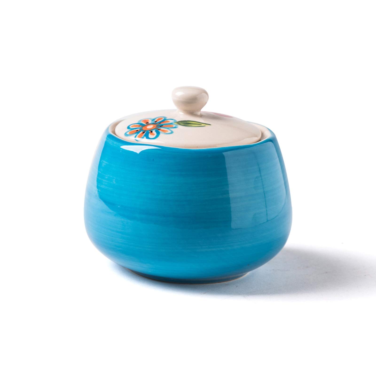 Pot de Sucre Sugar Bowl Creative Simple Cuisine Cafe Hôtel Céramique Sugar Bol avec Couvercle Café Saveur Storage Boquet est Un Bon Partenaire for Le café Bol à Sucre