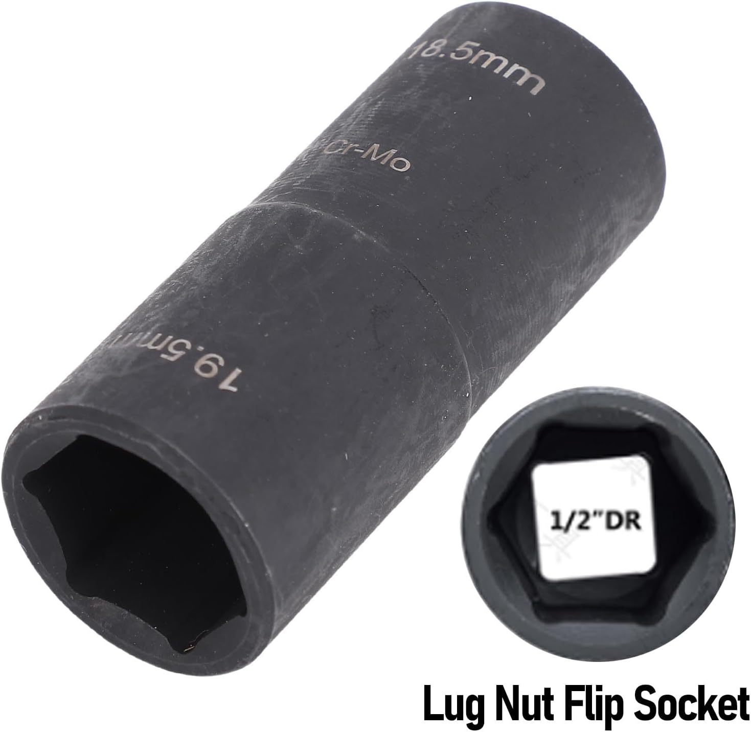 1/2 Inch Lug Nut Overlap 18.5 Mm 19.5 Mm Impact Double End Nut Screw For Automotive Repair Maintenance