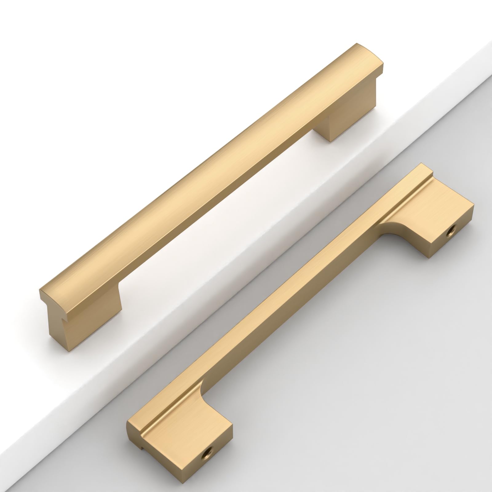 Coinkoly 12 Pack 5"(128mm) Champagne Bronze Cabinet Pulls Kitchen Cabinet Handles Bronze Drawer Pulls Cupboard Hardware for Cabinets CK0015
