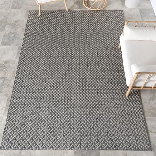 Tapete decorativo rectangular 8x10 pies gris claro