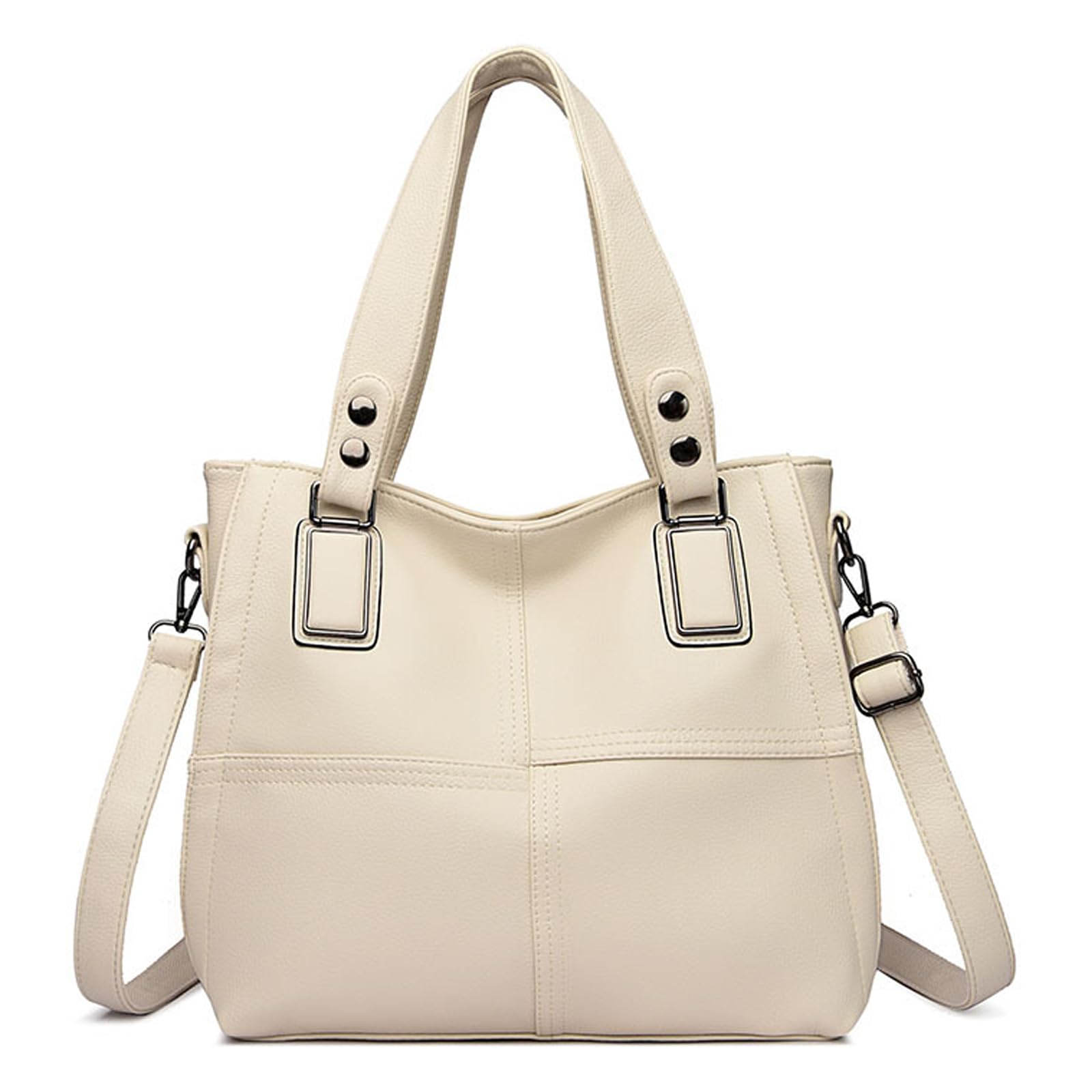 Donna Borse a Mano PU pelle Grande capacità Borsa a Spalla Hobo Multifunzionale Borsa a tracolla