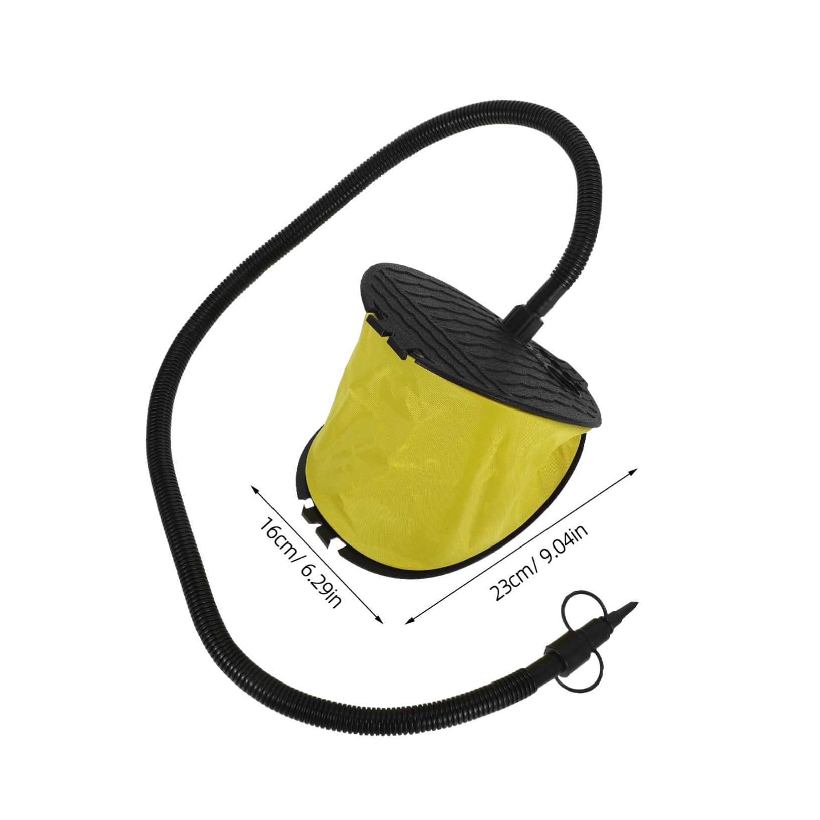 DOITOOL 3 Stück Fuß-balgpumpe Robuste Fußluftpumpe mit Adaptern Schnell Aufblasbar und Entleerbar Geeignet für Luftmatratzen Camping Yogabälle und Luftbetten Kompakt und Tragbar