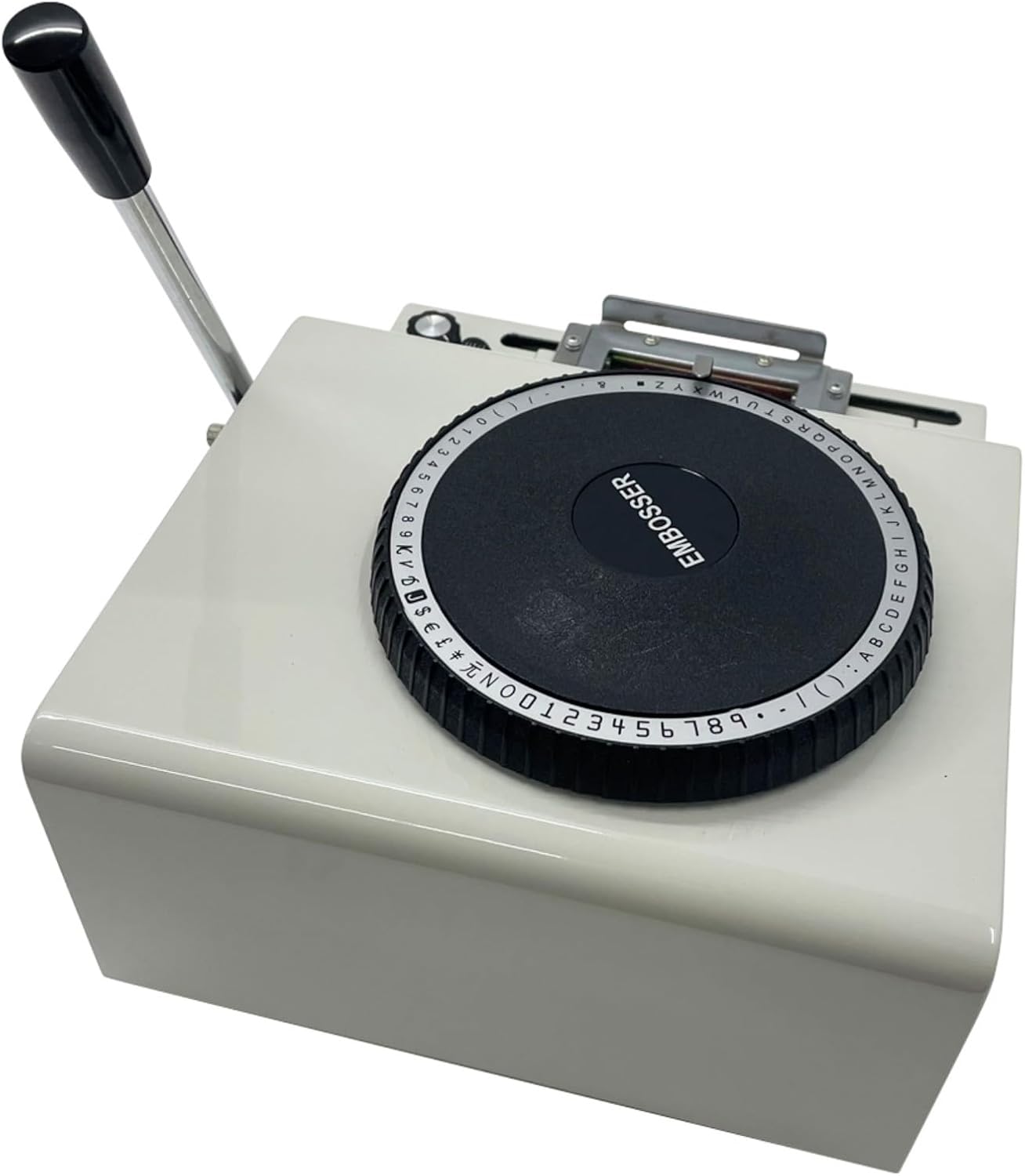 BEILOCKERY Manual PVC Card Embosser, 71 Characters Handheld Card Imprinting Machine for Raised Letters/Numbers, PVC Embossing Stamping Machine Code Printer