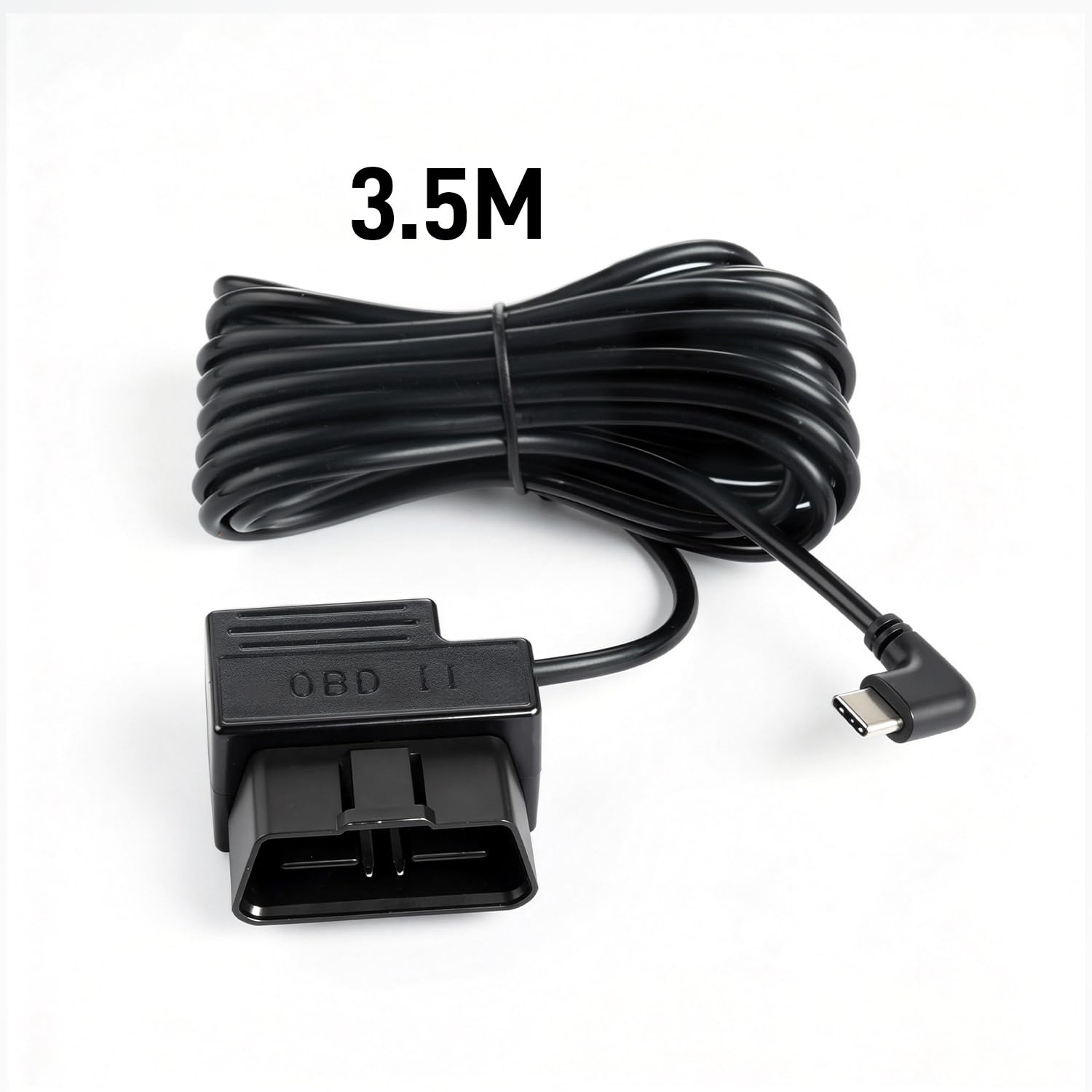 KAWA Dashcam OBD-Stromkabel, OBD-zu-USB-C-Adapter-Hardwire-Kit mit 24/7-Parkmodus, 3-stufigem Unterspannungsschutz, Zündungserkennung (Acc), Plug-and-Play-Daueraufnahme