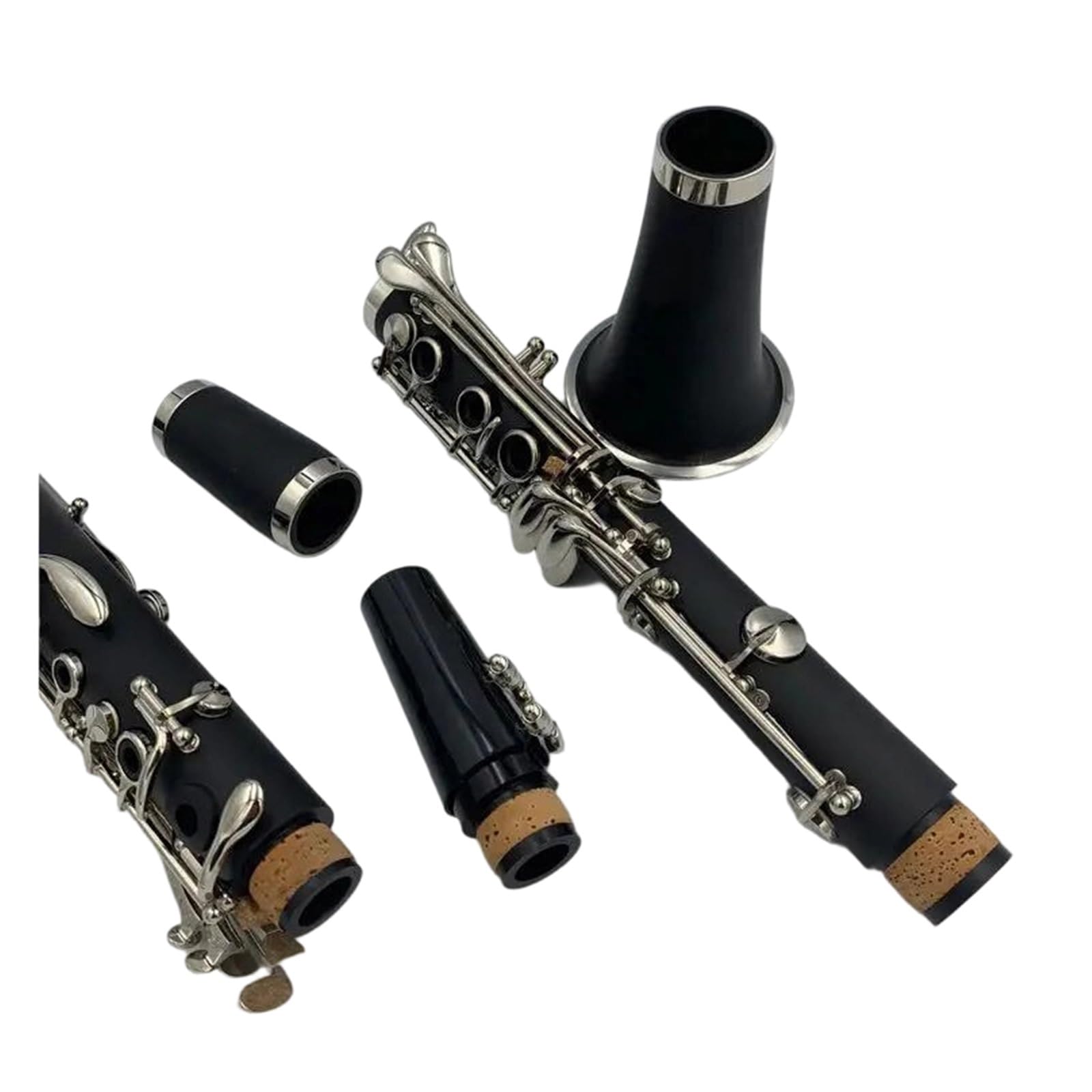 Instrumentos De Viento Madera En Si Bemol Tubo Negro Para Clarinete Con Estuche Y Accesorios
