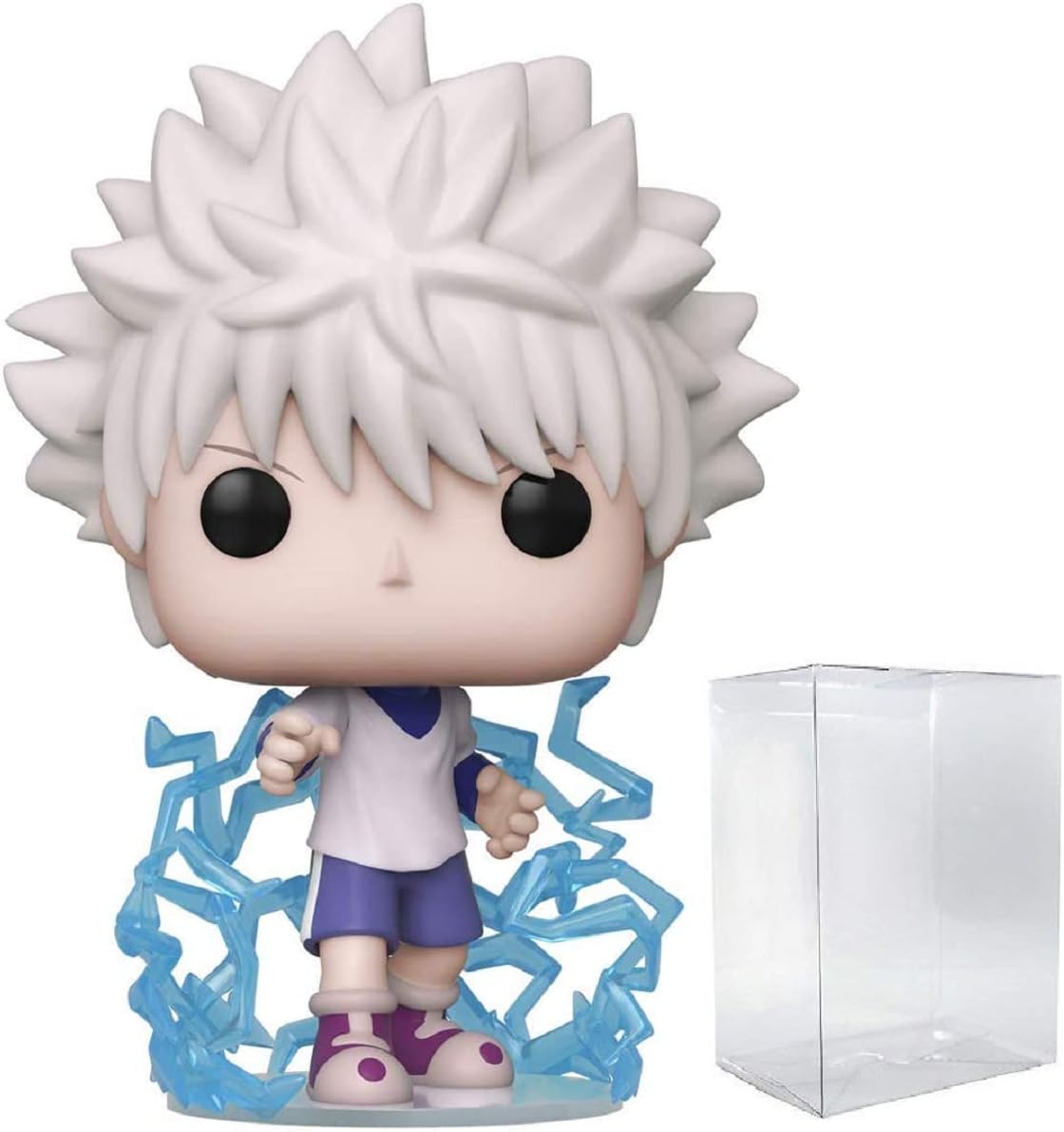 POP Hunter x Hunter - Killua Zoldyck Funko Pop! Vinyl Figure (Bundled with Compatible Pop Box Protector Case), Multicolor, 3.75 inches