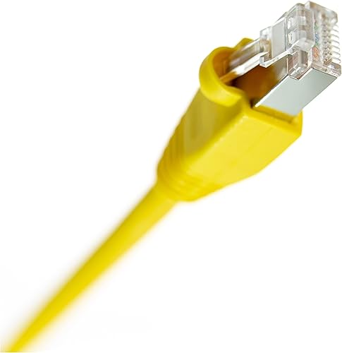 NTW 10' Cat 6 Snagless Blindado (STP) RJ45 Ethernet Cable de conexión de red amarillo -345-S6-010YL