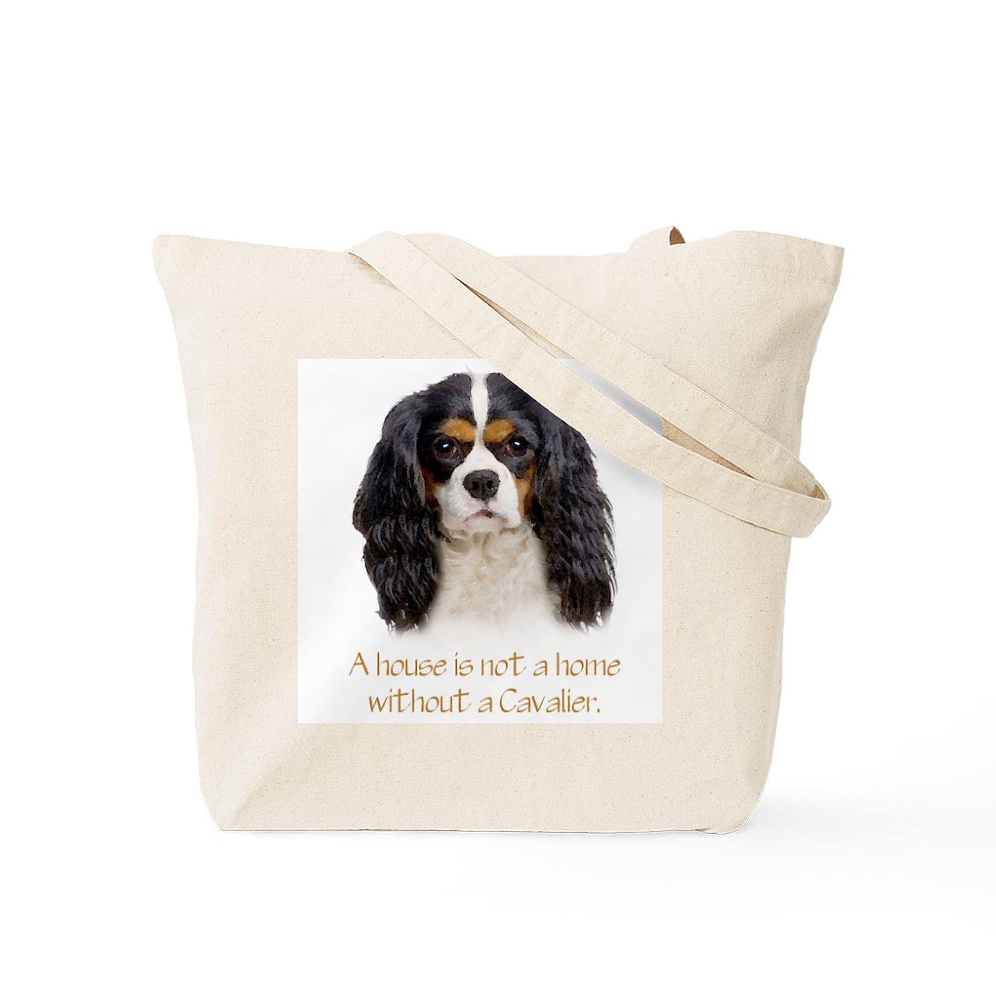CafePress Cavalier King Charles Spaniel Canvas Tote Bag - Reusable Shopping Bag With Dog Print - View #3