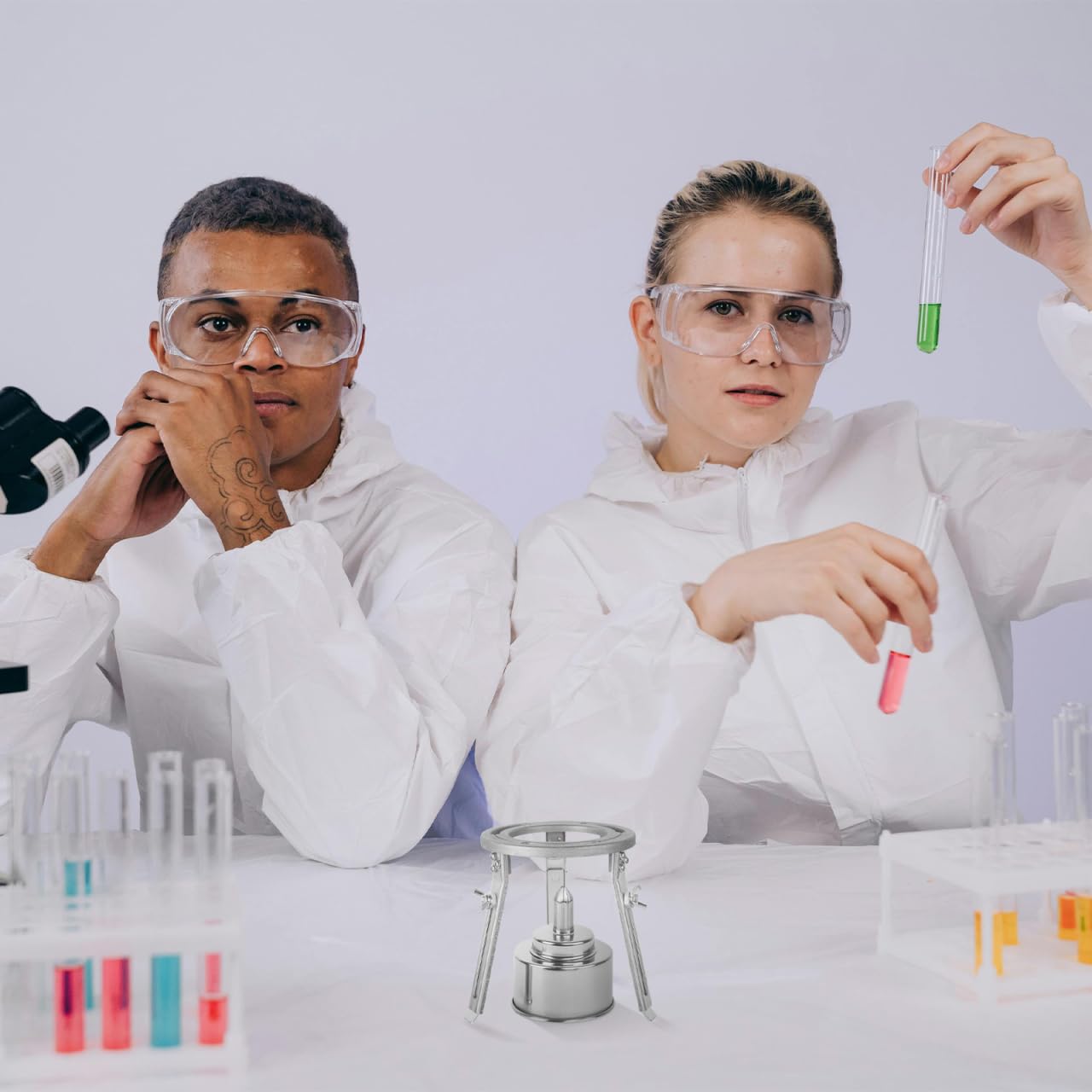 ABOOFAN Trípode De Laboratorio Ajustable Soporte Para Lámpara De Alcohol