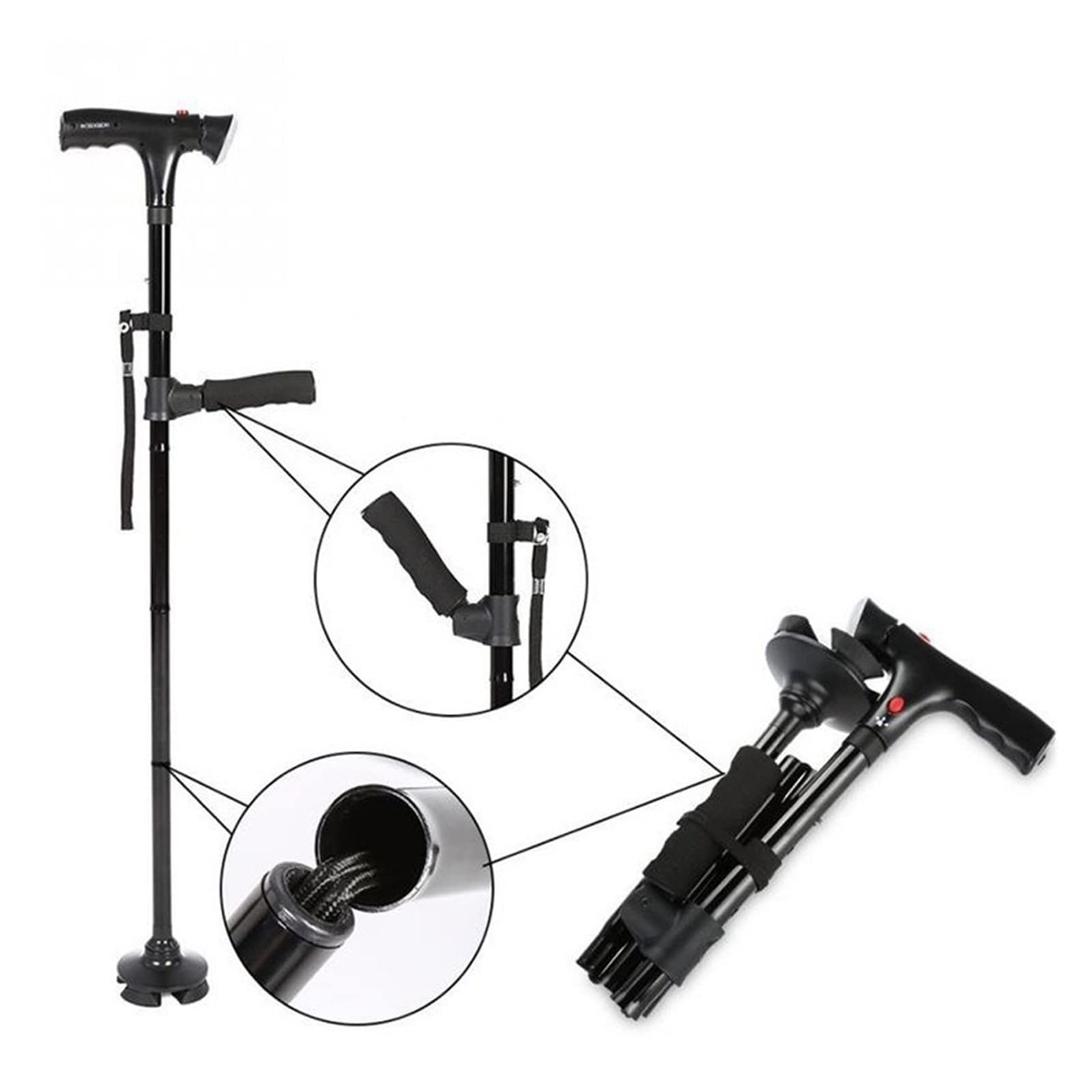 Amazon.co.jp: 松葉杖 高齢者用折りたたみ伸縮杖 高齢者用杖