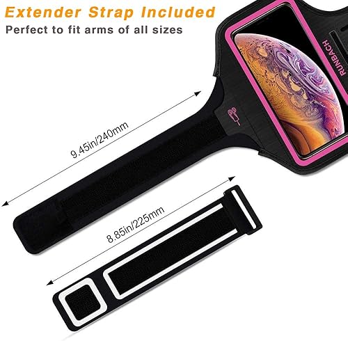 Vista 16 de Brazalete para iPhone 16 Pro Max/16 Plus/15 Pro Max/15 Plus/iPhone 14 Pro Max/14 Plus/13 Pro Max/12 Pro Max/11 Pro Max/Xs Max, banda de ejercicio