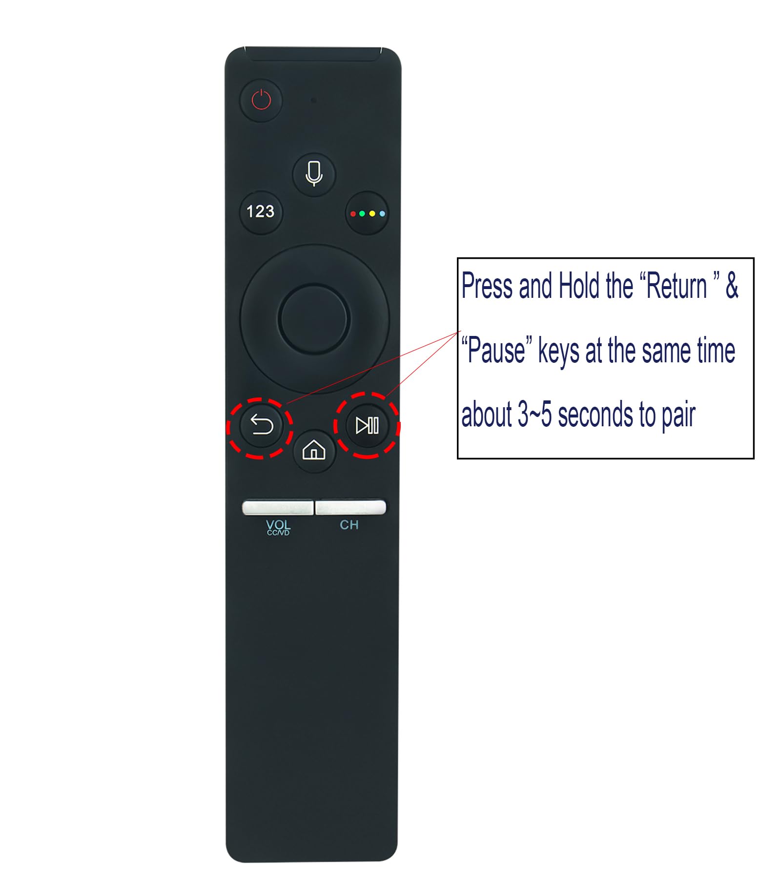 BN59-01298A Replaced Voice Control Remote fit for Samsung Smart TV LED 4K Ultra HDTV UN49N8000FXZA UN49N8000FXZC UN49NU8000FXZA UN50NU740DFXZA UN55MU850DFXZA UN55N8000FXZA UN55N8000FXZC RMCSPN1AP1