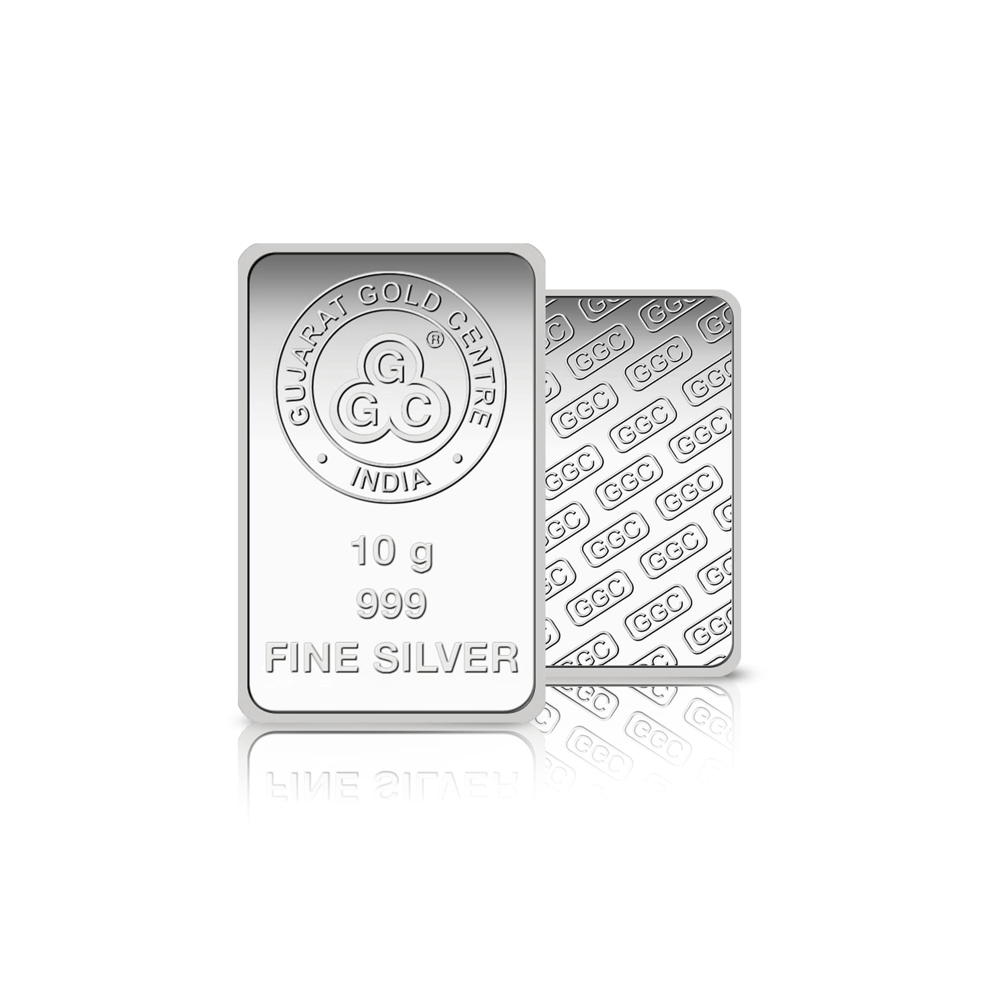 GGC Gujarat Gold Centre 10 Gram Silver Mint Bar 24K 999.0 Purity (B084H9S3M9) Amazon Price History, Amazon Price Tracker
