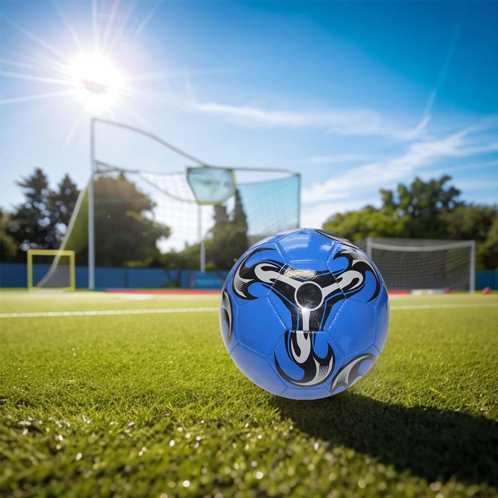 5 Set di Palloni da calcio realizzati in PVC ad ampia applicazione durevoli e inodori per il calcio Calcio sportivo a prova di esplosione della scuola media 1 Blu