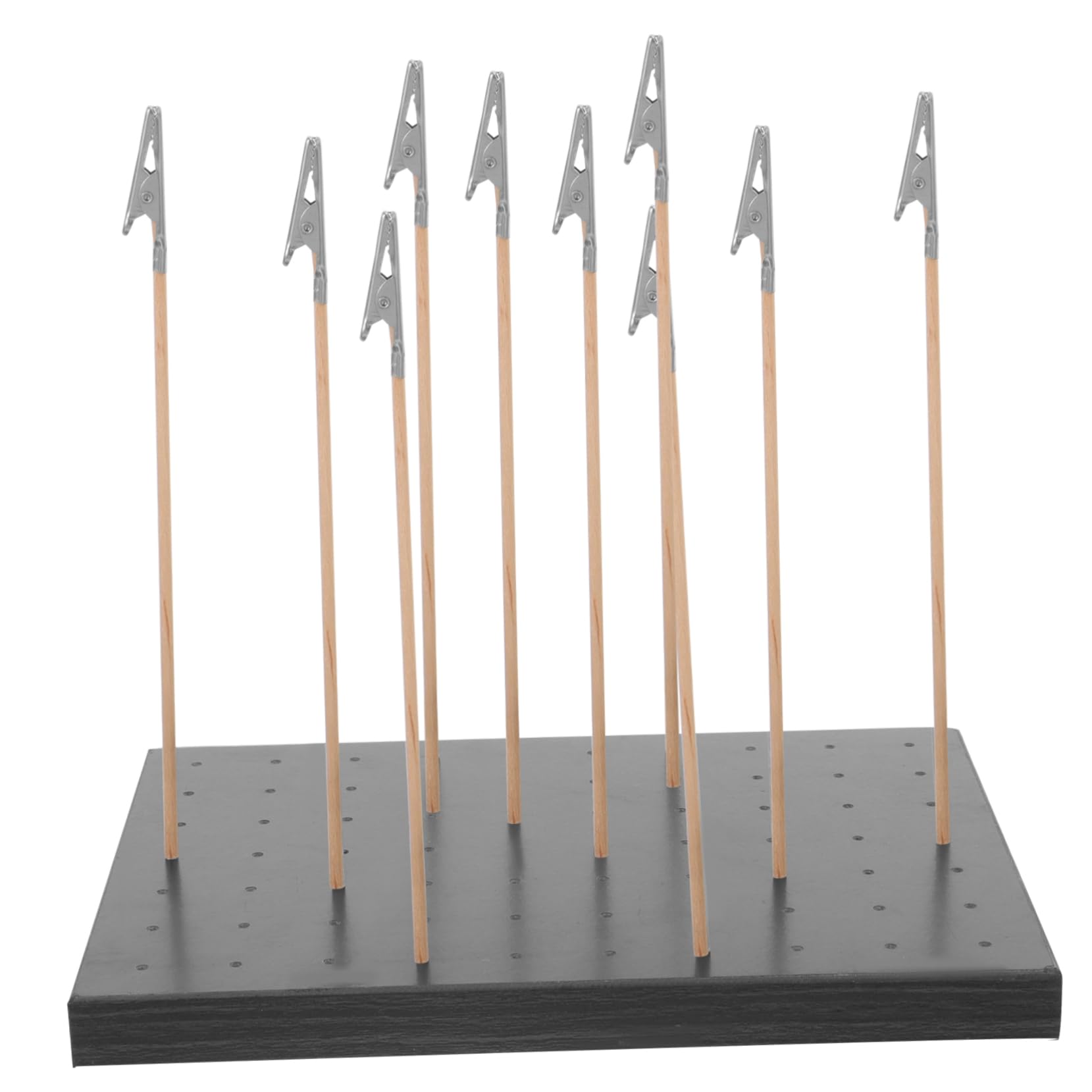 Operitacx 1Set Model Making Base Stand with Color Clips Durable Model Painting Support Tool for DIY Projects for Miniature Model Enthusiasts and Airbrushing