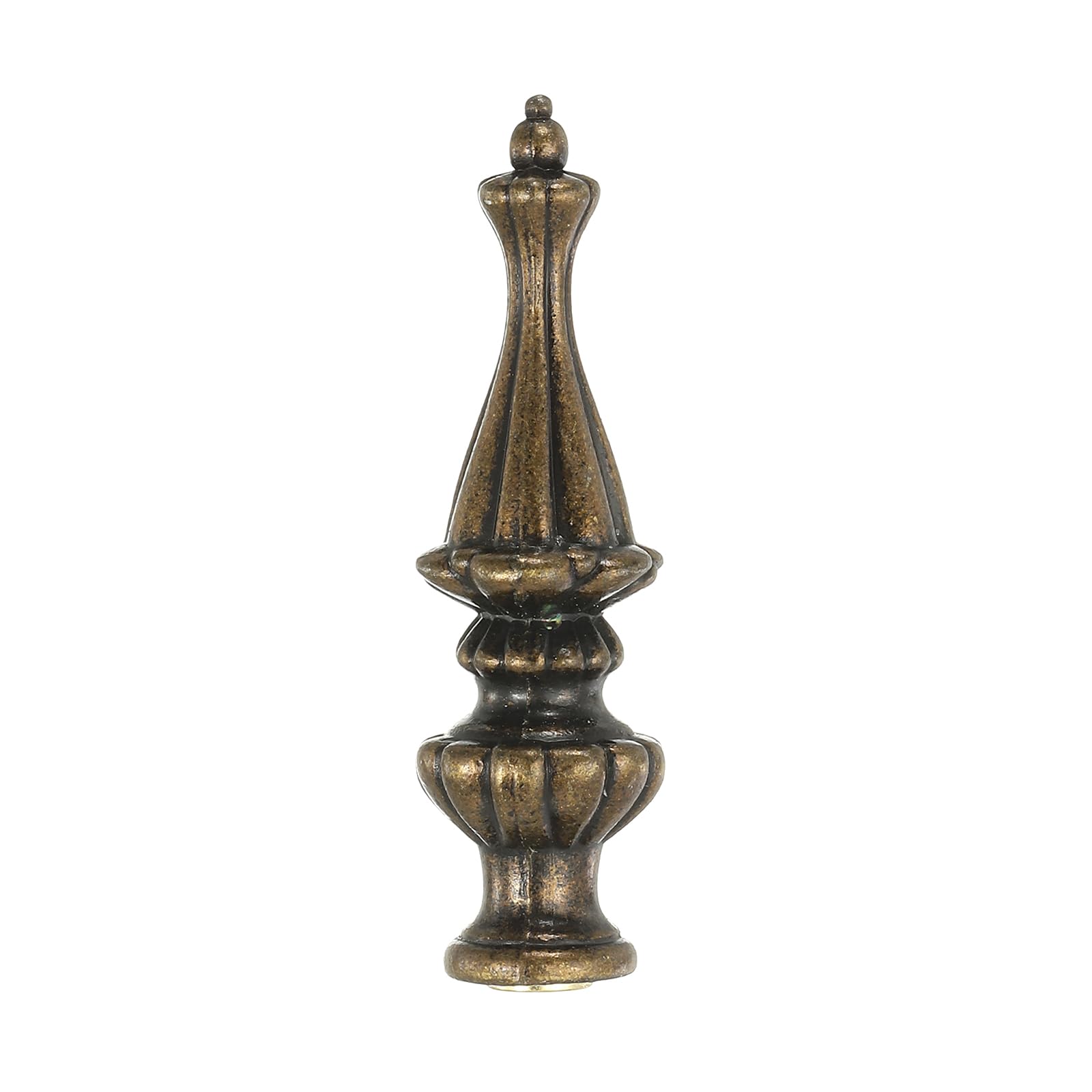 PATIKIL 1pcs 1/4-27 Lamp Finial Cap Knob, Brushed Lamp Shade Top Harp Top, Bronze