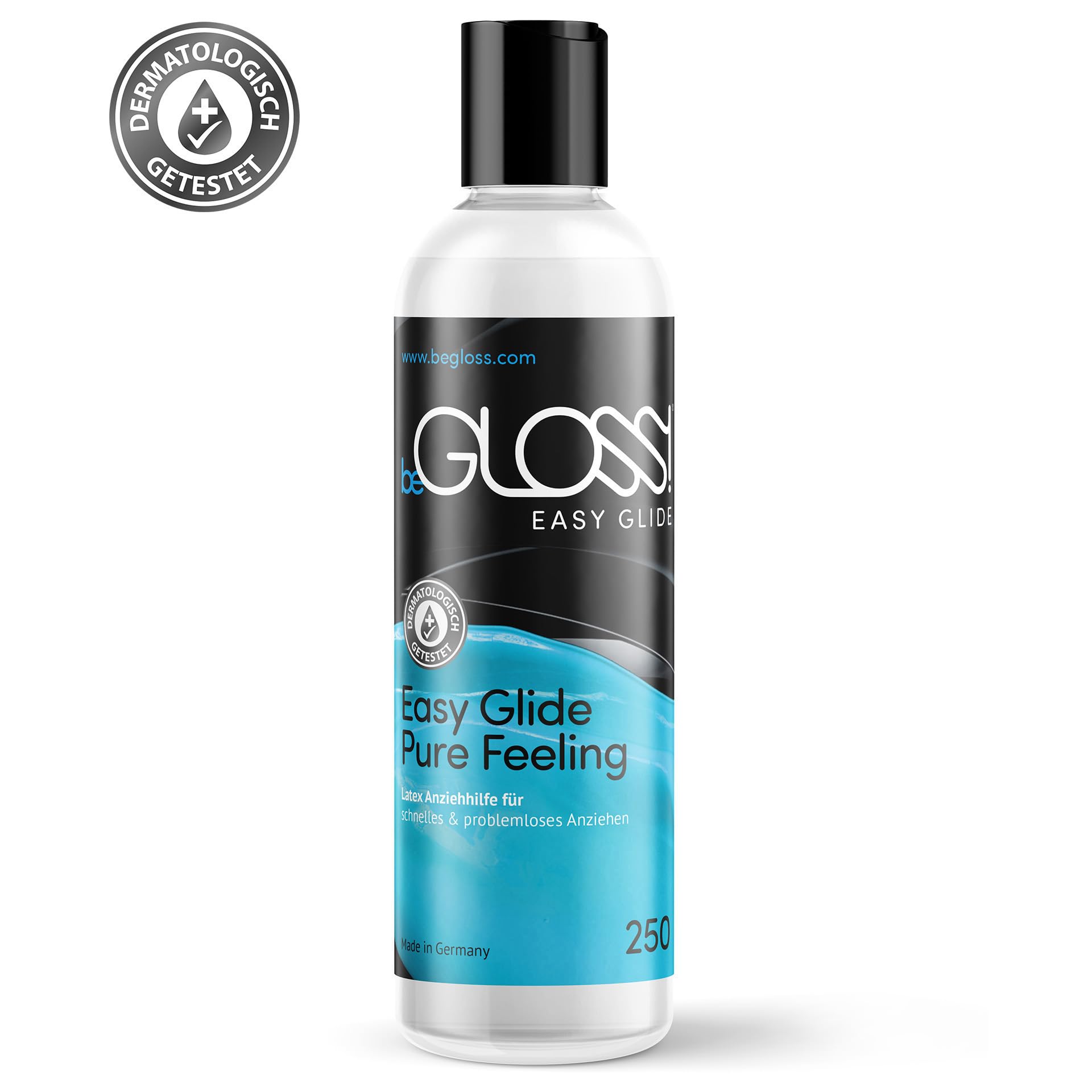 beGLOSS Easy Glide 250 Silikonowy Lateks Dressing Olejek do Zakładania Odzieży Lateksowej