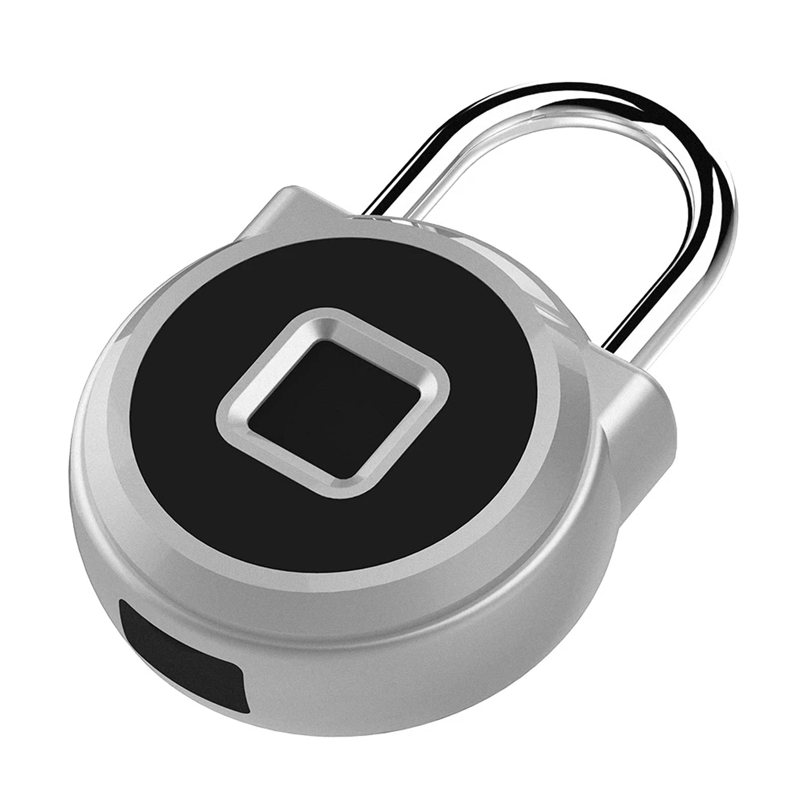 Candado Inteligente con Huella Dactilar Candado de la puerta del candado huellas dactilares digitales para Seguridad(Silver)