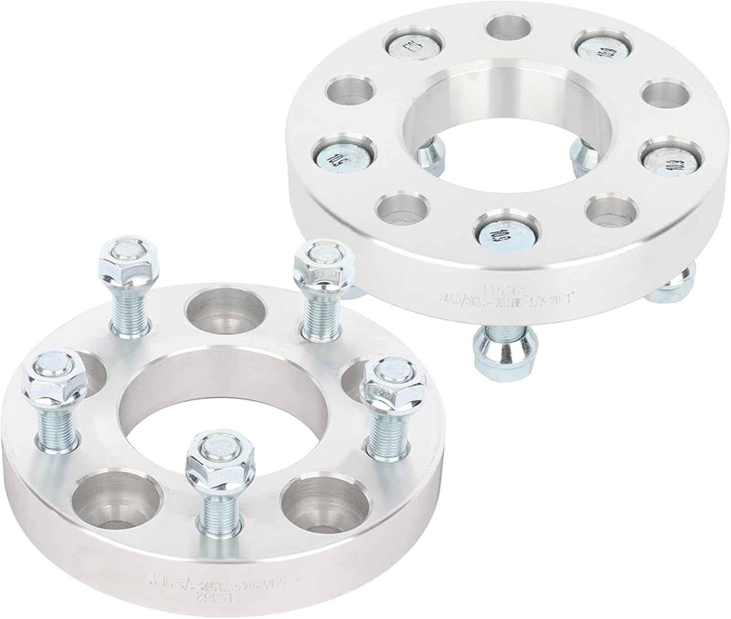 SCITOO 1 inch Wheel Spacers 5x4.5 2X for Mach 1 for Explorer Sport Trac for Aviator Bore 70.5mm Studs 1/2 No Hubcentric 5 Lug 5x114.3 Wheel Spacers Adapters