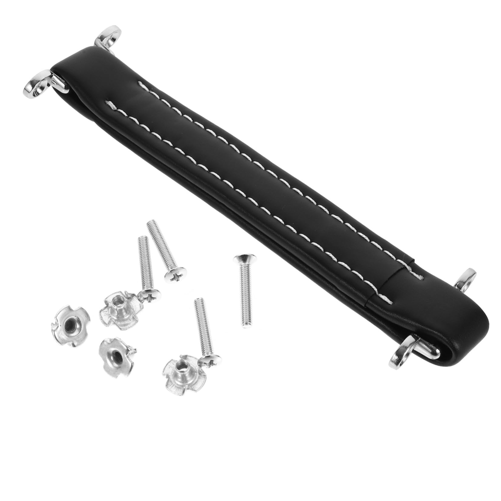 DIYEAH Audio Strip Handle - Vintage Guitar Amplifier Handle Made of Pu Leather Lightweight Replacement for Guitar Amp Speakers Black Color 8.3 X 2.4 X 0.5 Inches