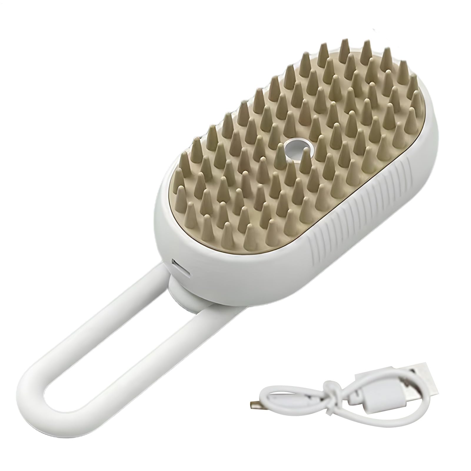 Spazzola a vapore per cani, massaggiatore per cuccioli con ricarica USB, silenzioso, delicato e silenzioso, per coniglietto, , cucciolo, doccia, casa, viaggi, attività all'aperto e al