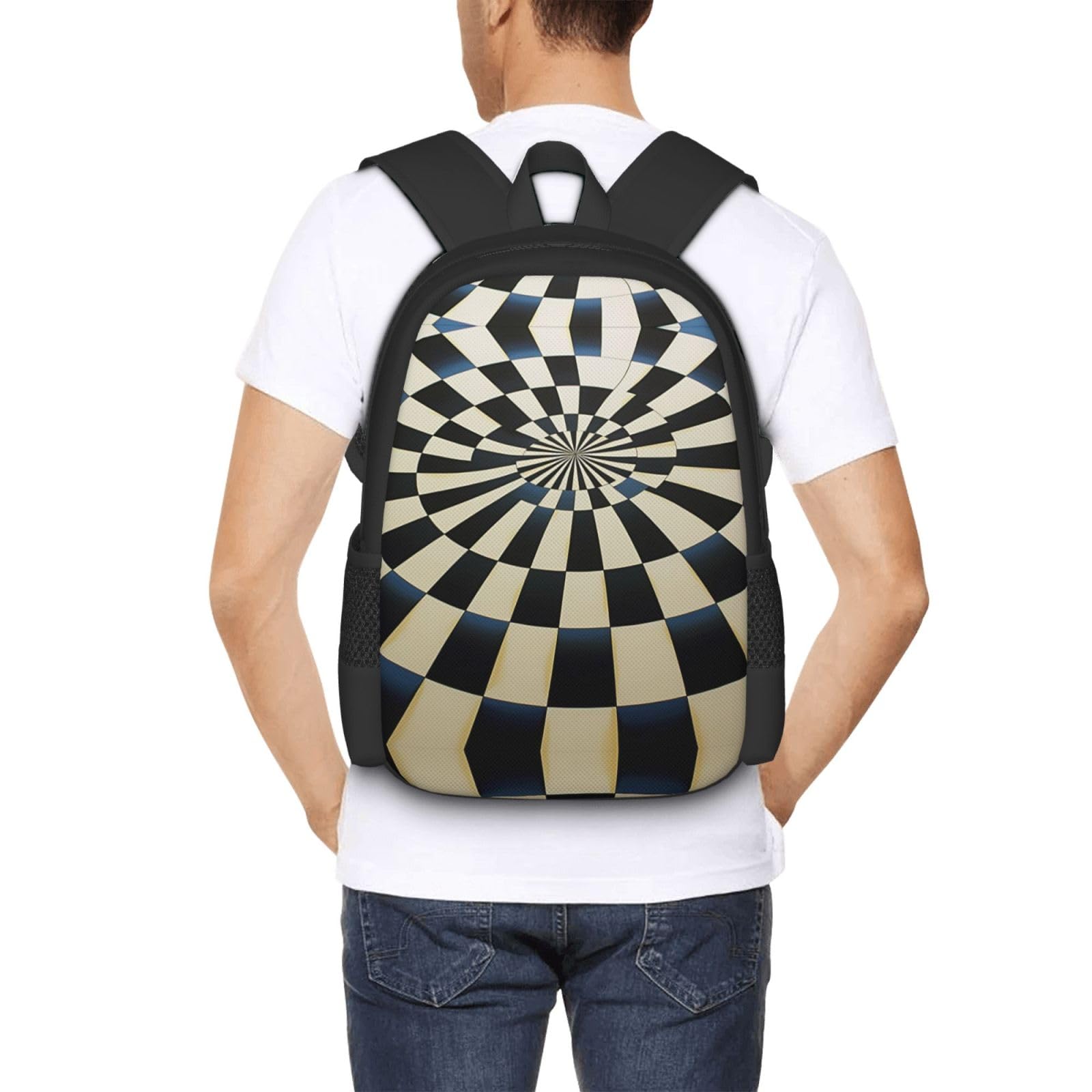 Alert Skunk Plecak Unisex 15,6 cala Laptop Czarny Oxford Plecak