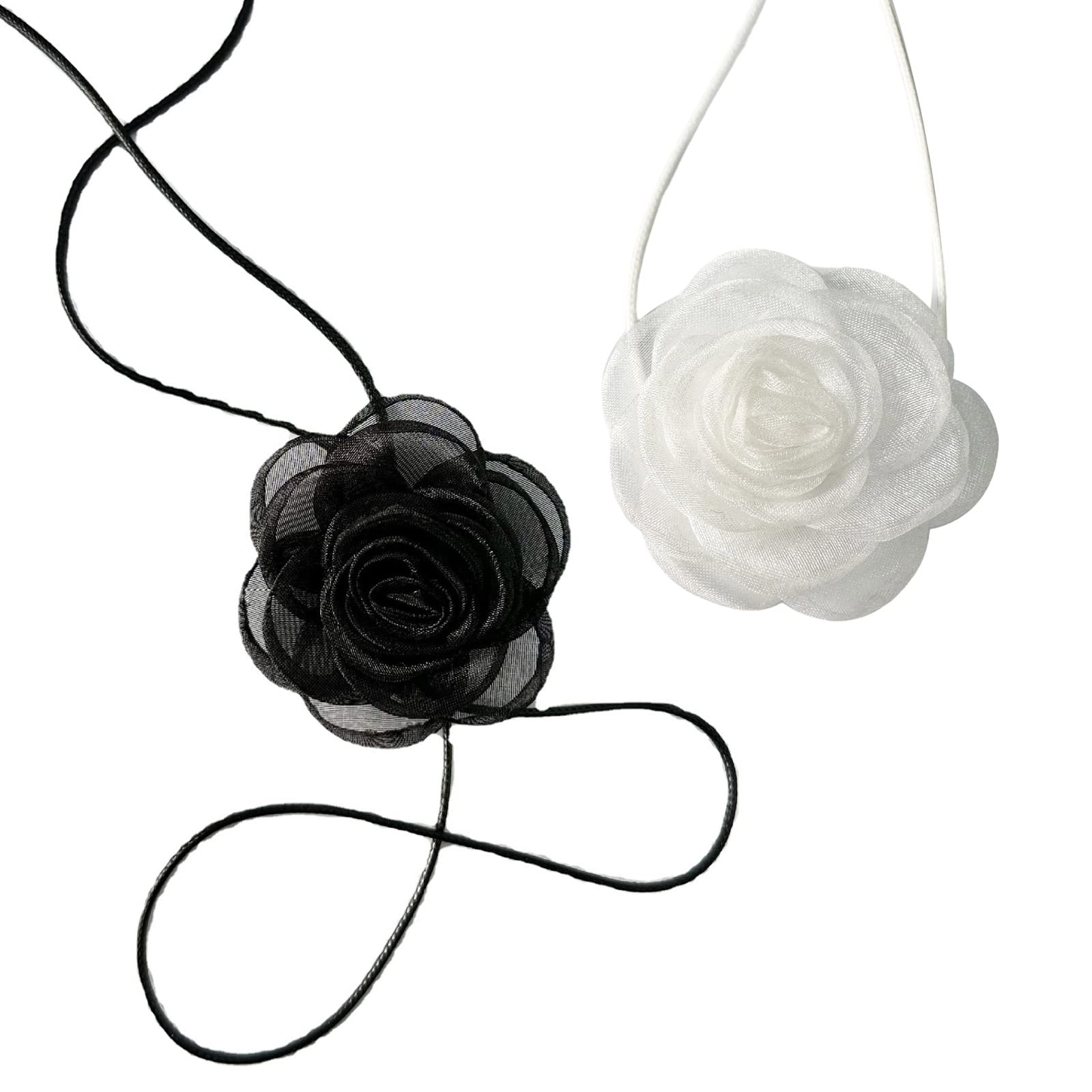 Collier Ras-du-Cou Vintage Argenté – Motif Fleur – Bijou Fantaisie Rétro