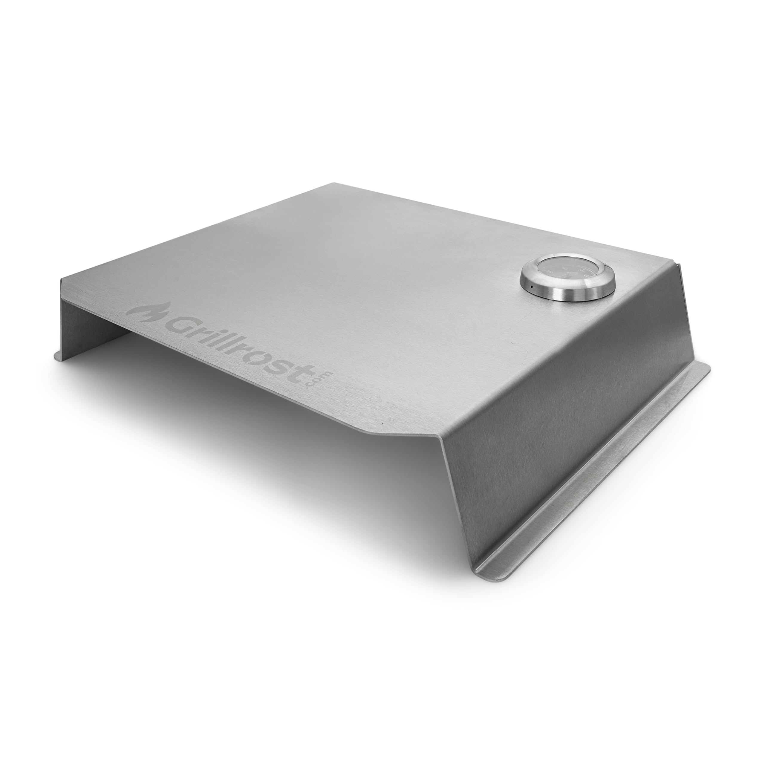 Grillrost.com Das Original: Tapa de Pizza para Barbacoa de Gas | Acero Inoxidable - Calor Superior Como en Horno de Leña