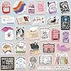 300 PCS Book Stickers for Kindle, Bookish Sticker Pack Reading Glitter Waterproof Vinyl Decals for Laptop, Ebook Readers, Water Bottles, Phone, Journal, Scrapbook, No Repeats (Holographic) #1
